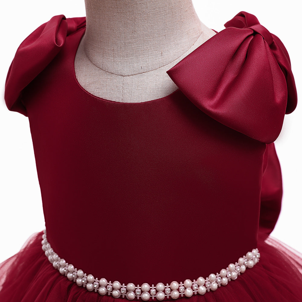 Puffy Princess Tulle Ball Gown Dress for Girls | Party & Flower Girl Outfit