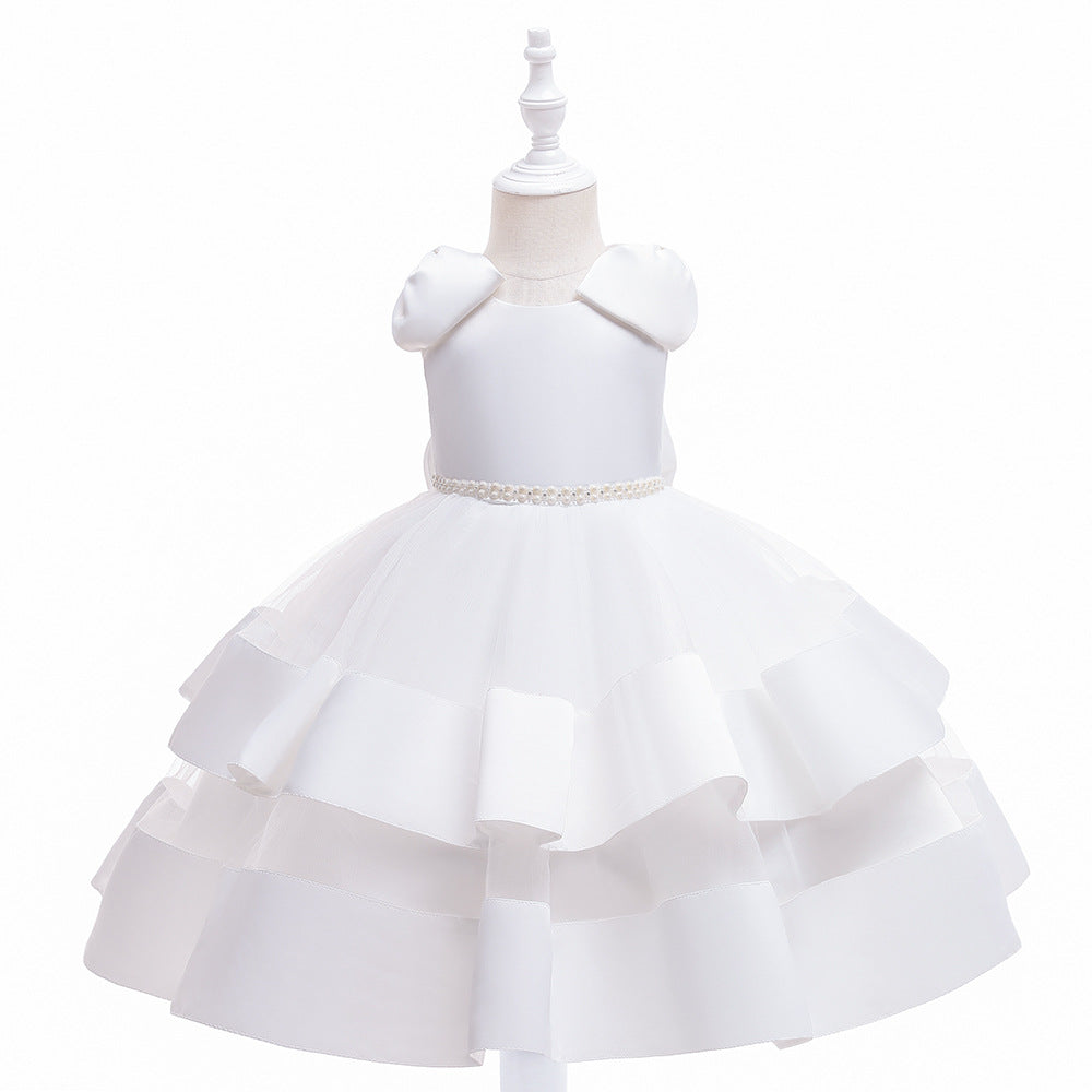 Puffy Princess Tulle Ball Gown Dress for Girls | Party & Flower Girl Outfit