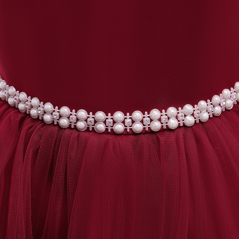 Puffy Princess Tulle Ball Gown Dress for Girls | Party & Flower Girl Outfit