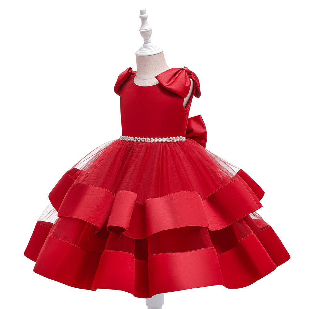 Puffy Princess Tulle Ball Gown Dress for Girls | Party & Flower Girl Outfit