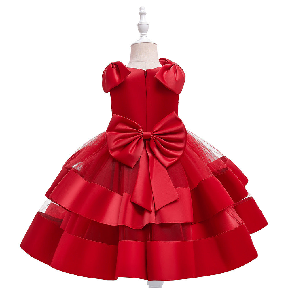 Puffy Princess Tulle Ball Gown Dress for Girls | Party & Flower Girl Outfit
