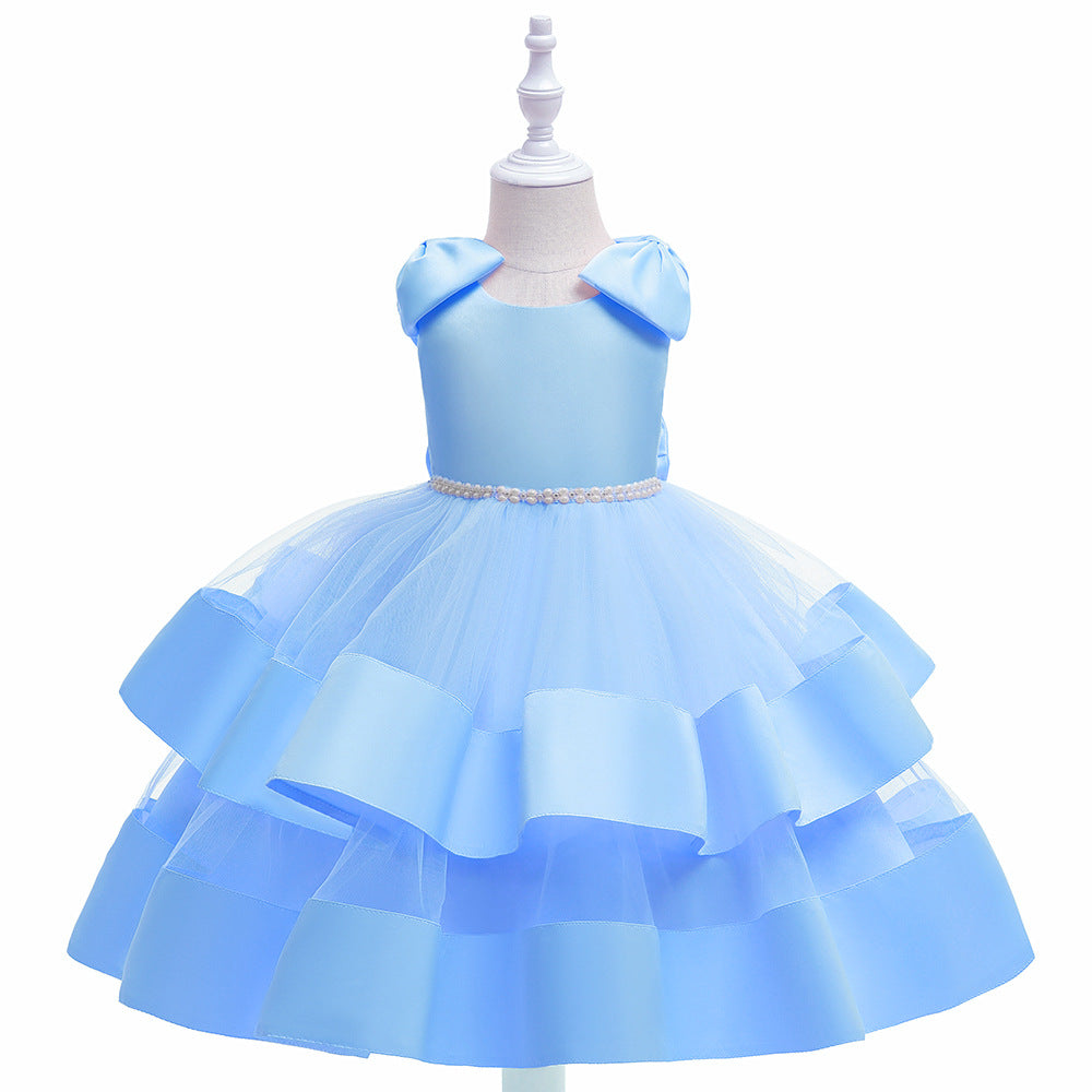 Puffy Princess Tulle Ball Gown Dress for Girls | Party & Flower Girl Outfit