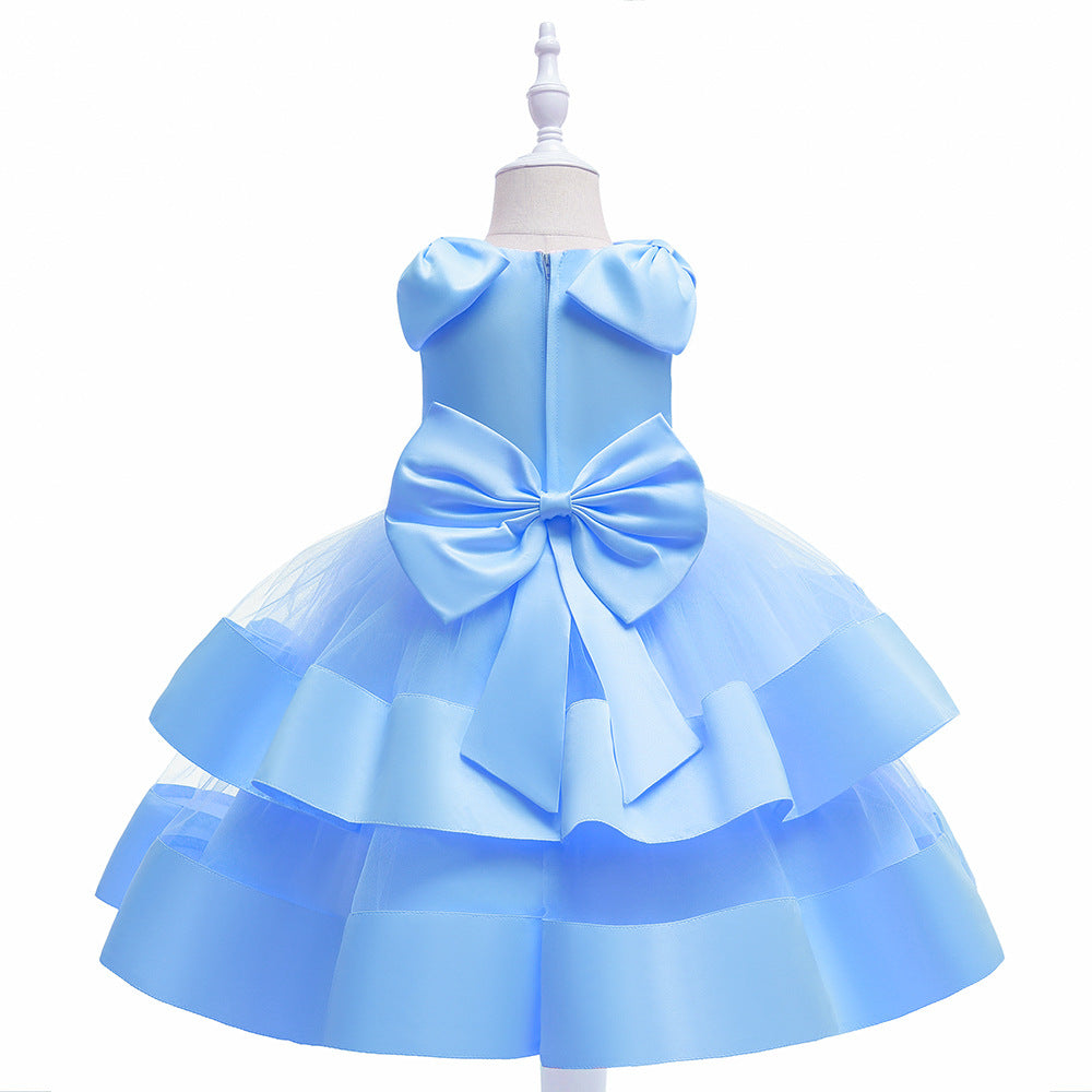 Puffy Princess Tulle Ball Gown Dress for Girls | Party & Flower Girl Outfit