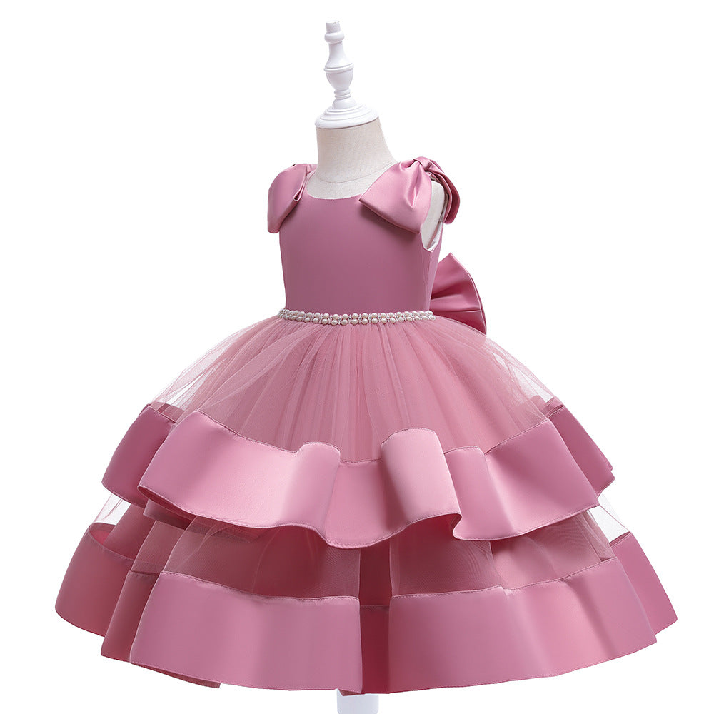 Puffy Princess Tulle Ball Gown Dress for Girls | Party & Flower Girl Outfit