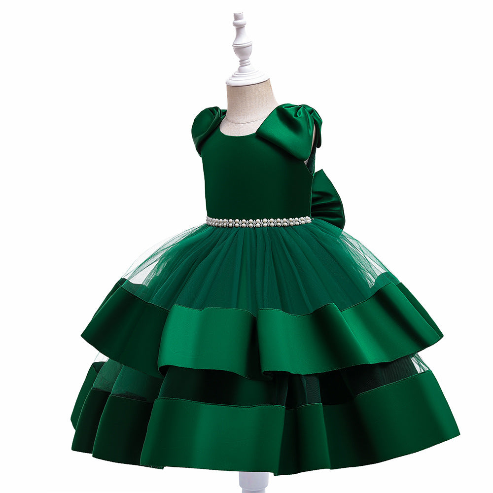 Puffy Princess Tulle Ball Gown Dress for Girls | Party & Flower Girl Outfit