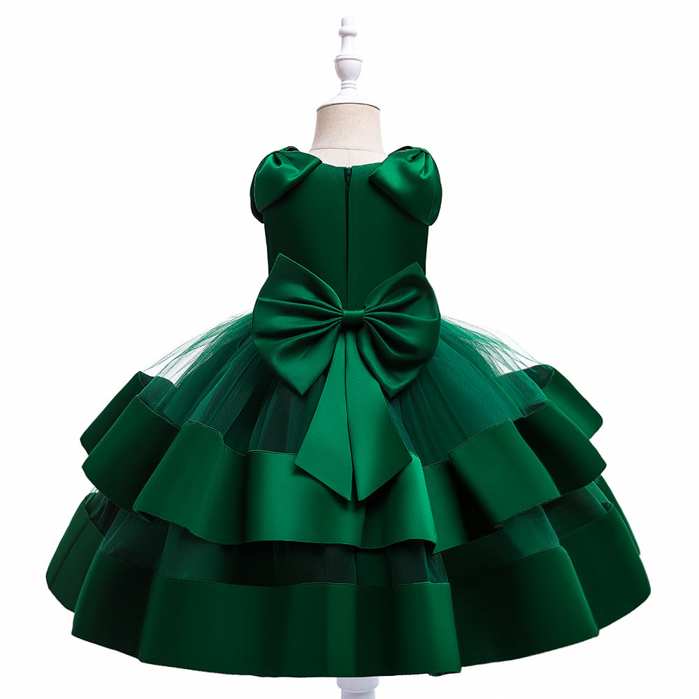 Puffy Princess Tulle Ball Gown Dress for Girls | Party & Flower Girl Outfit