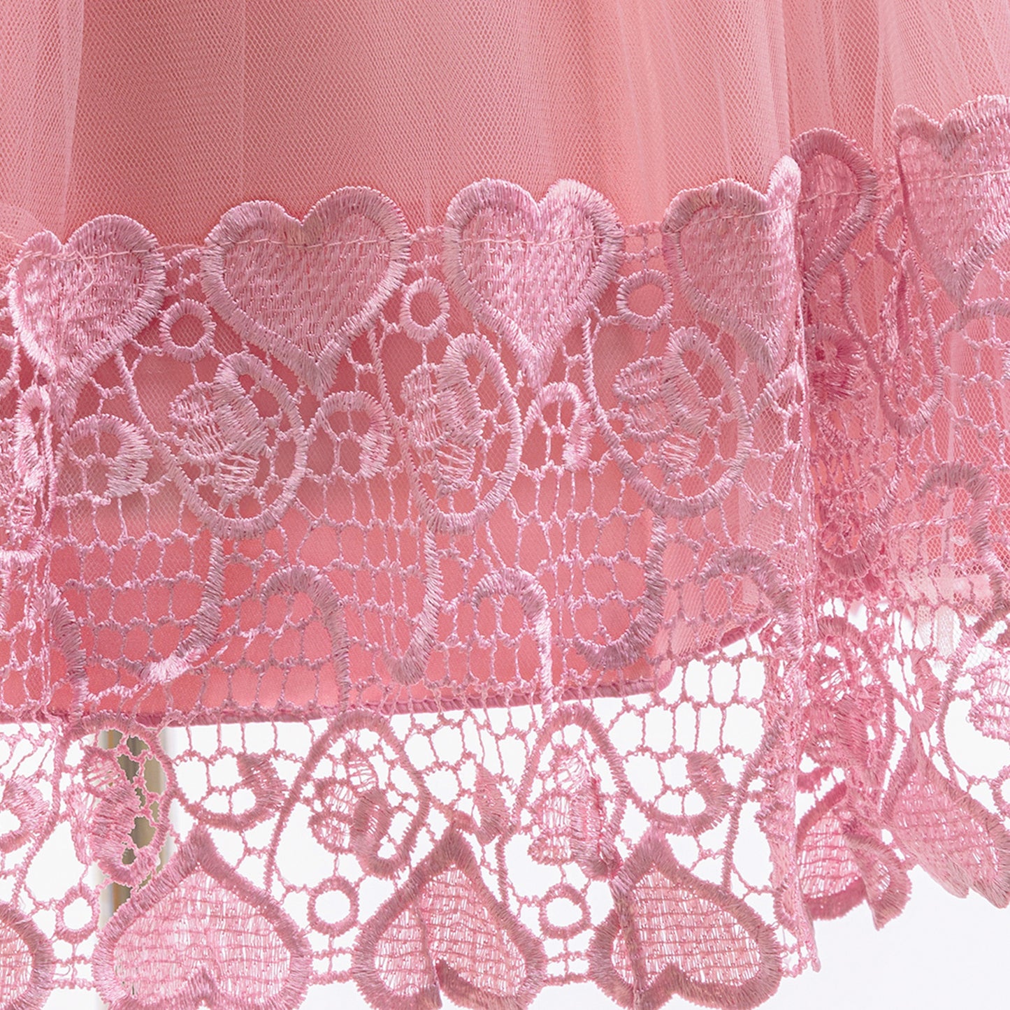 Puffy Tulle Flower Girl Dress with Lace Applique – Cute Ball Gown for Parties & Weddings