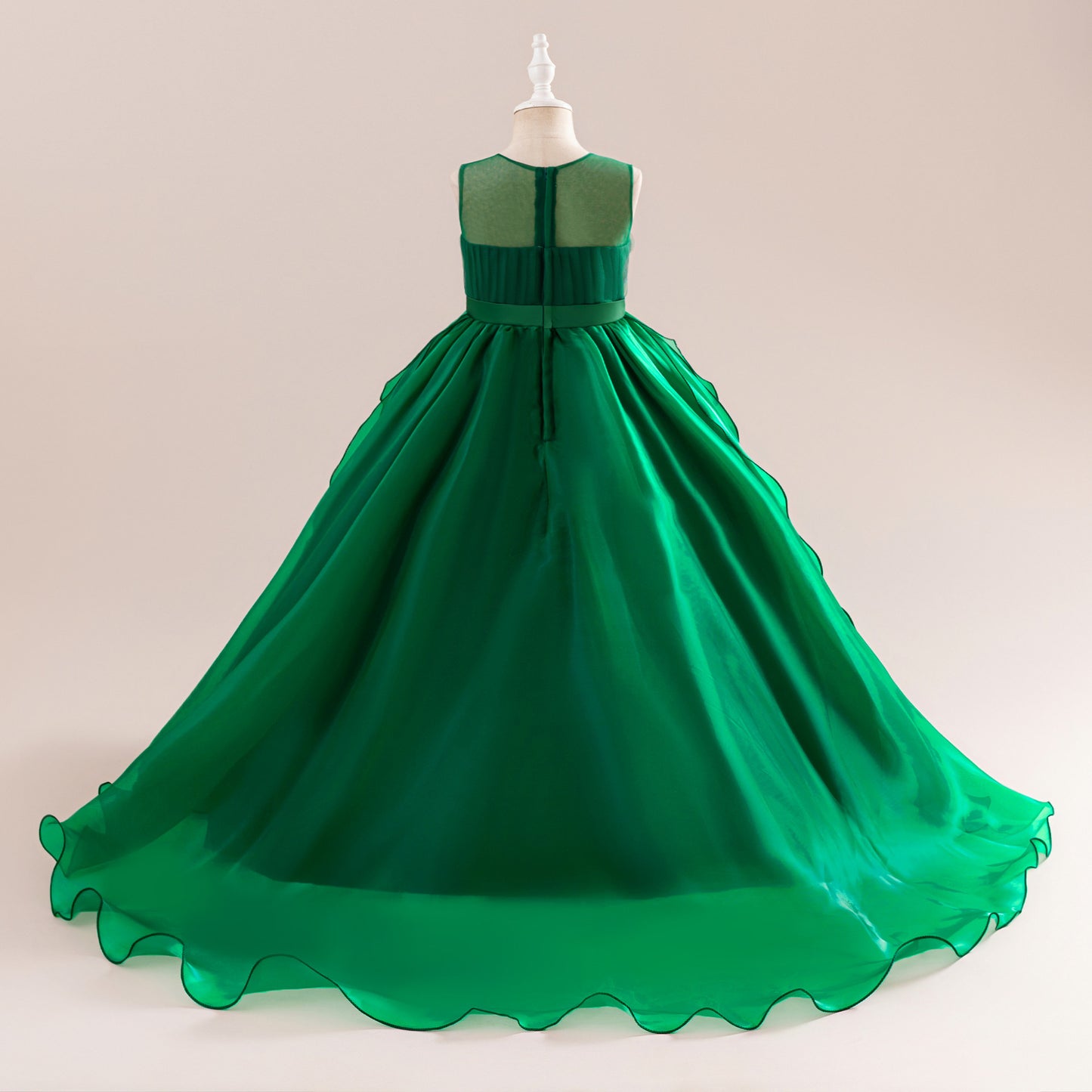 Girls A-line Sequin Embroidered Tulle Maxi Dress – Party & Formal Wear