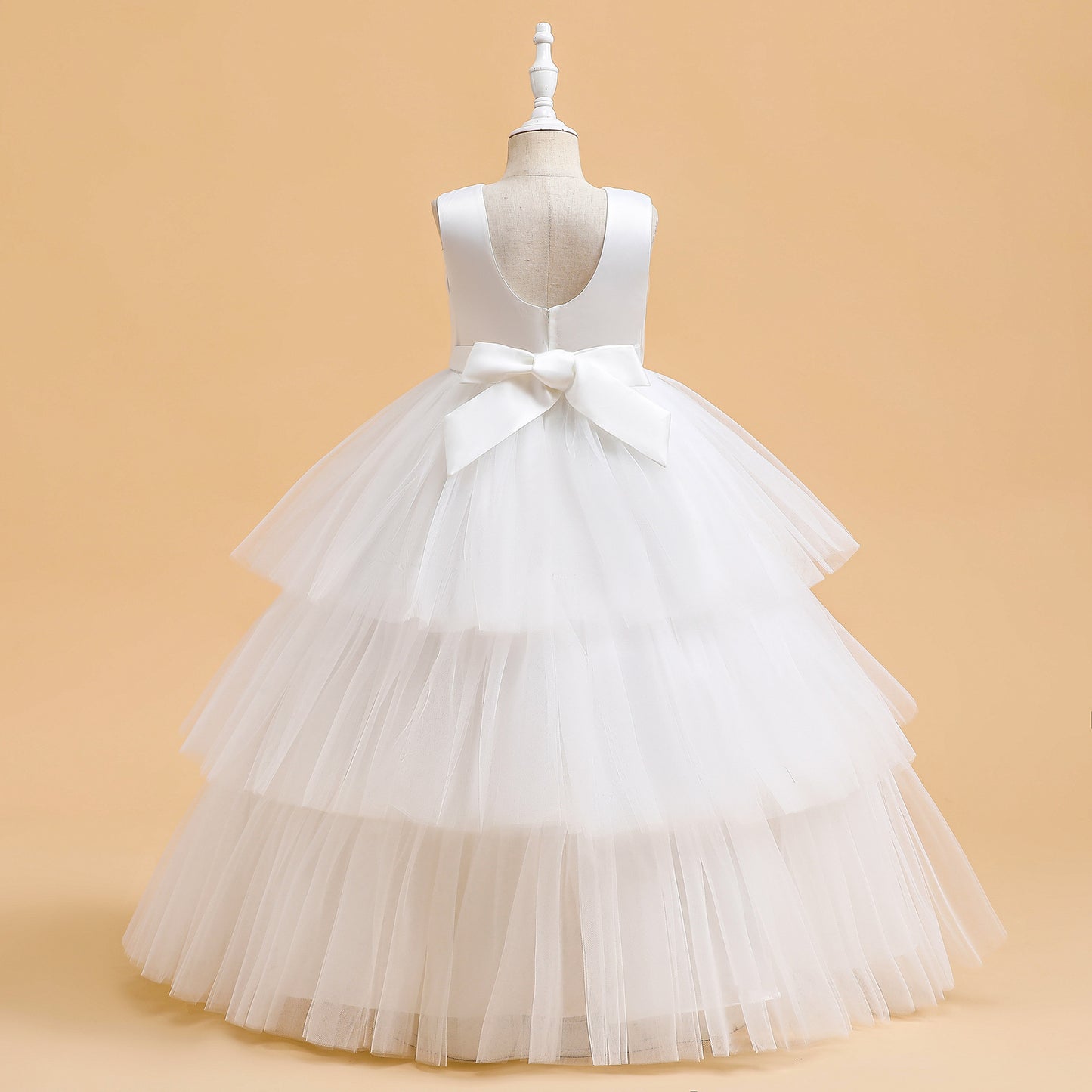 Cute Girls' Maxi Tiered Tulle Princess Dress for Parties & Weddings
