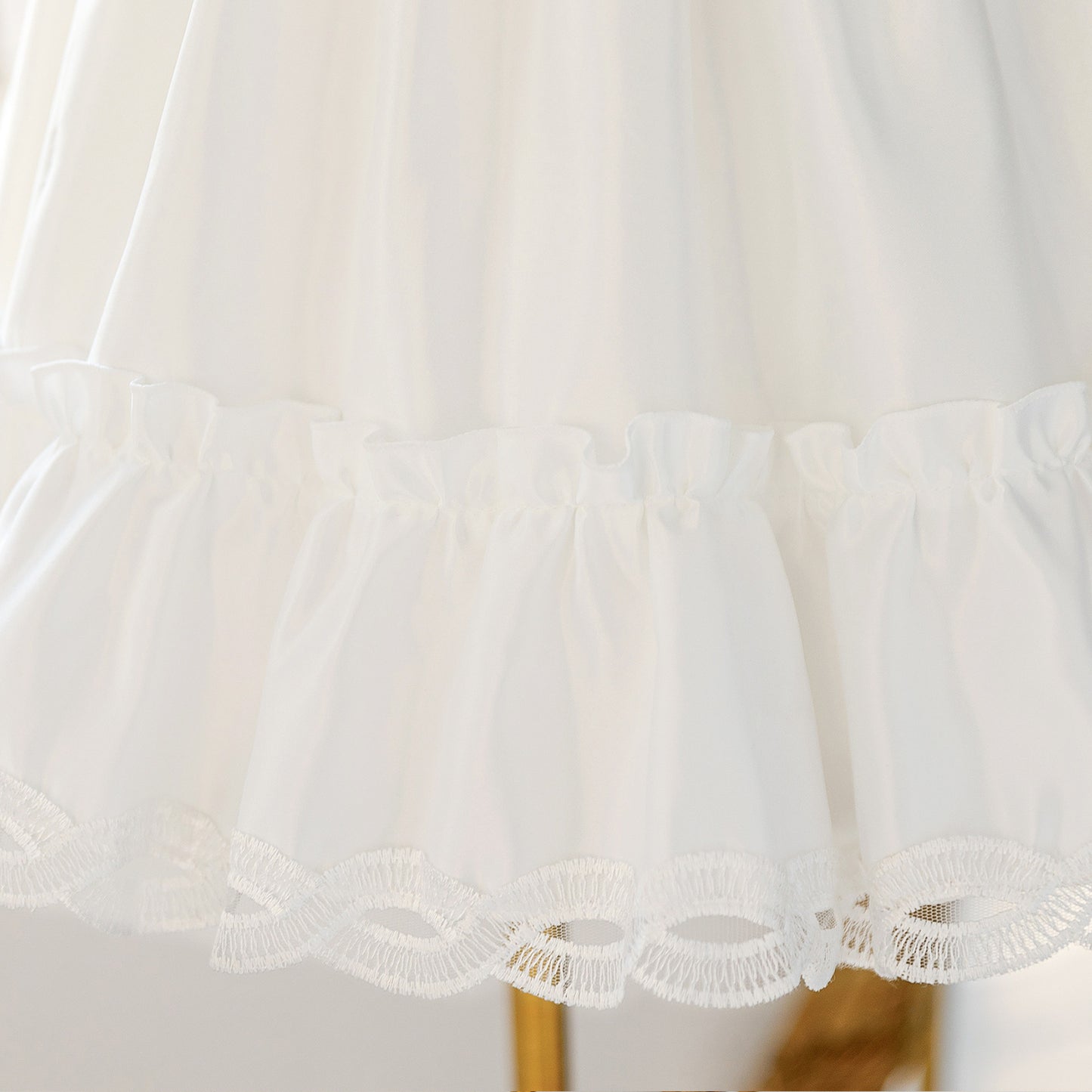 White Lace Princess Dress for Girls | Flower Girl & Formal Occasion