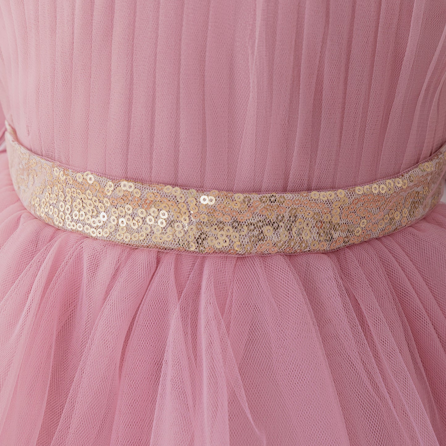 Cute Halter Neck Puffy Tulle High-Low Princess Dress for Kids