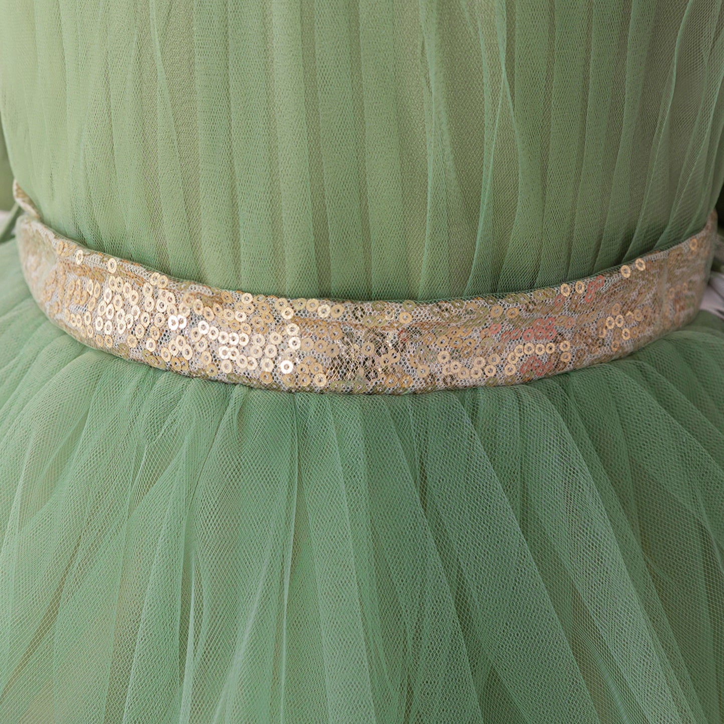 Cute Halter Neck Puffy Tulle High-Low Princess Dress for Kids