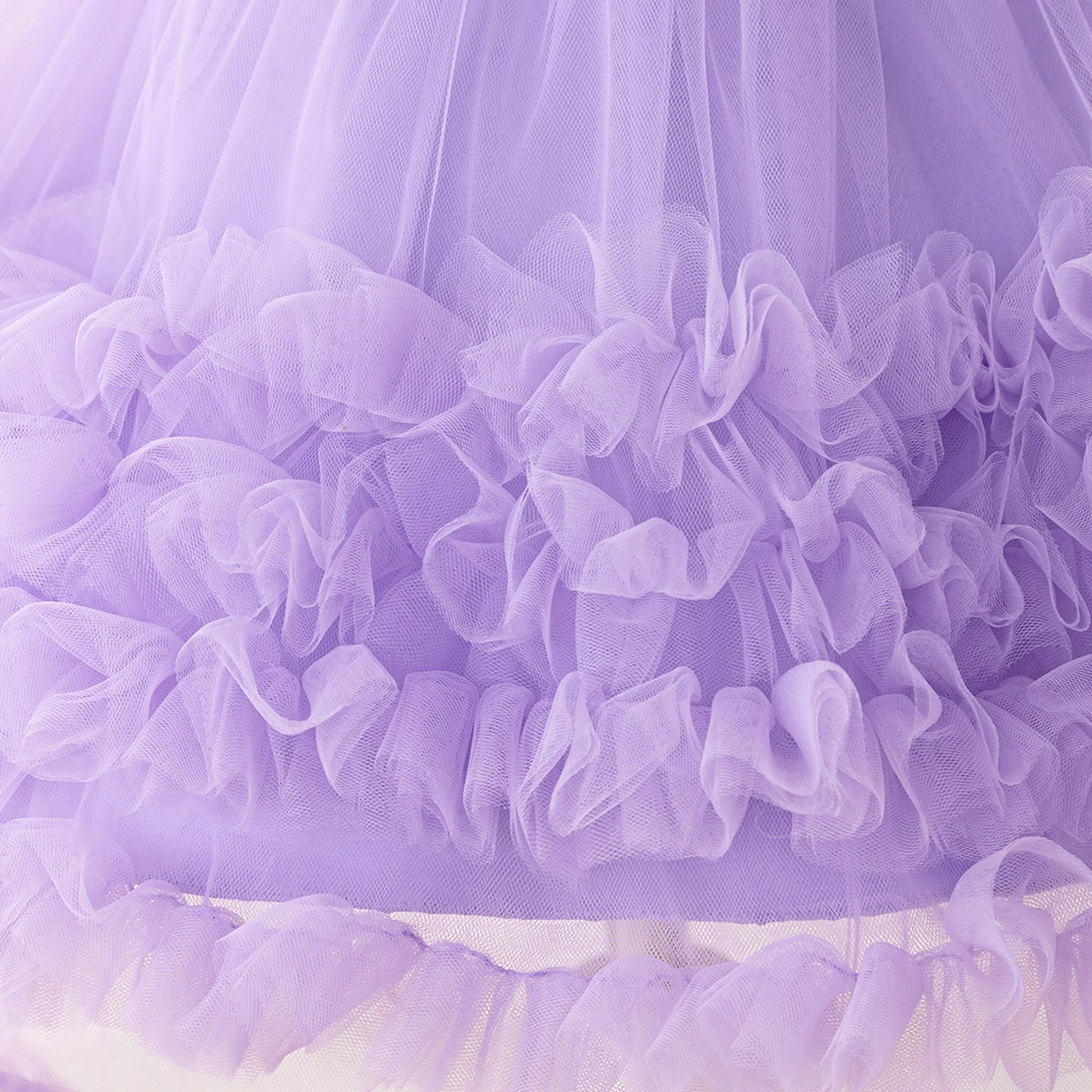 Cute Halter Neck Puffy Tulle High-Low Princess Dress for Kids