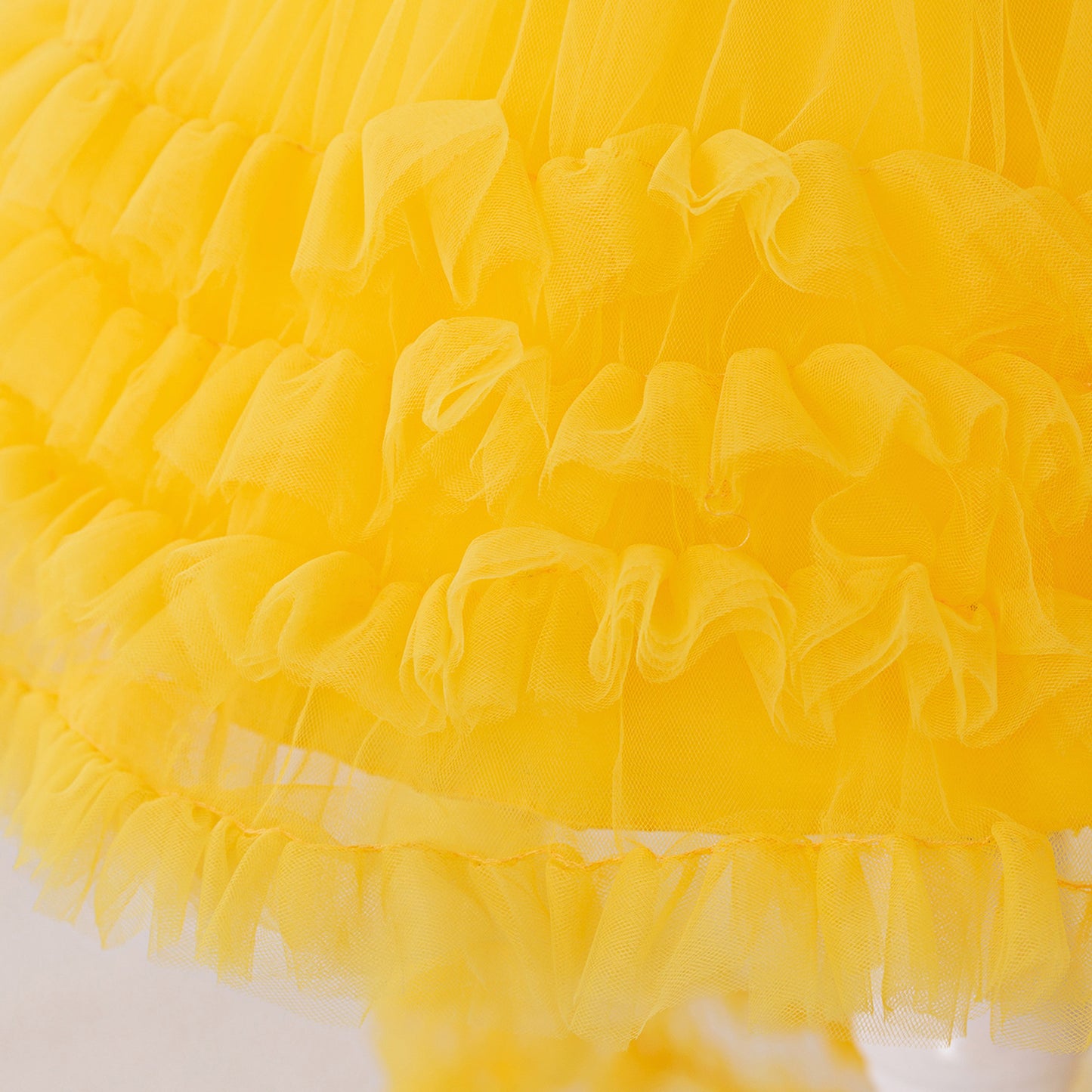 Cute Halter Neck Puffy Tulle High-Low Princess Dress for Kids