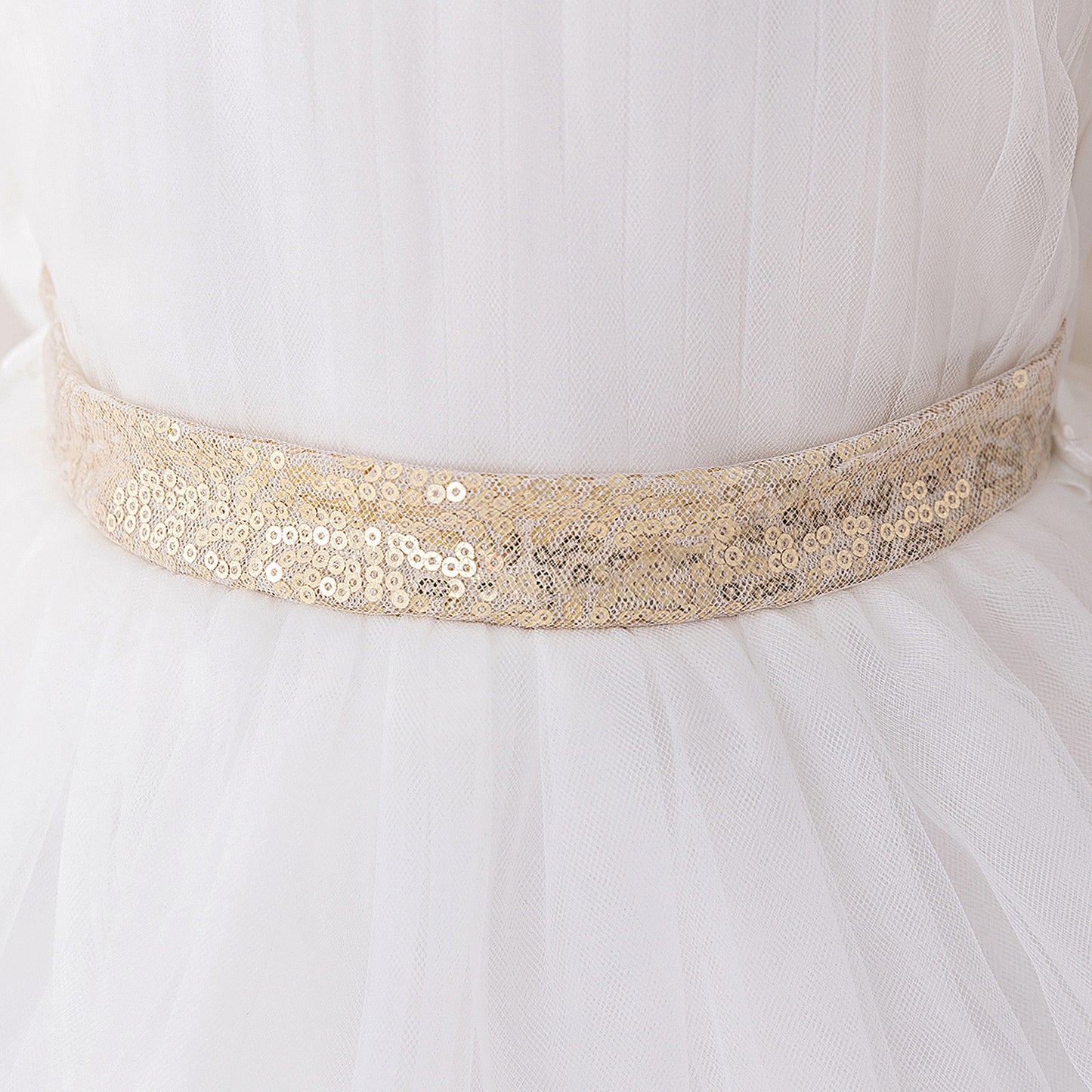Cute Halter Neck Puffy Tulle High-Low Princess Dress for Kids