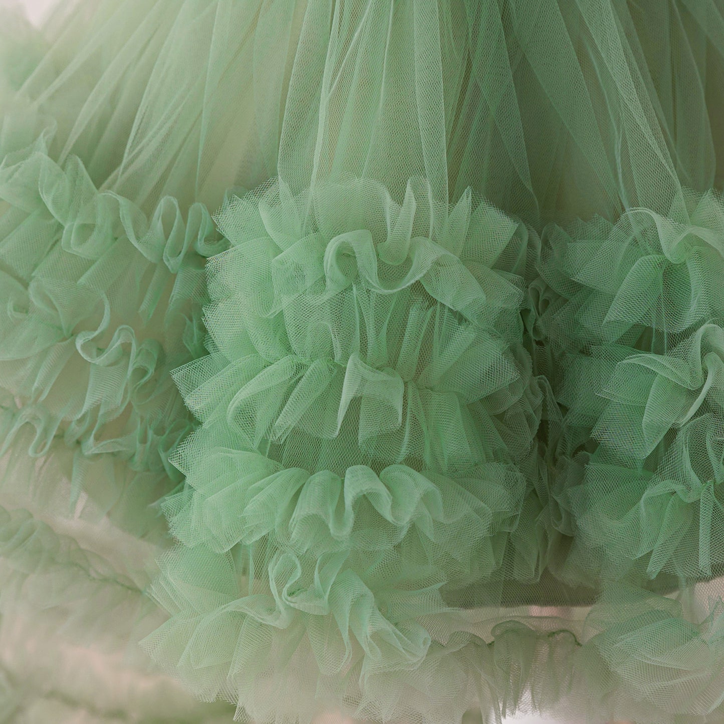 Cute Puffy Halter Neck Tulle Ball Gown Dress for Kids - Party & Flower Girl Outfit
