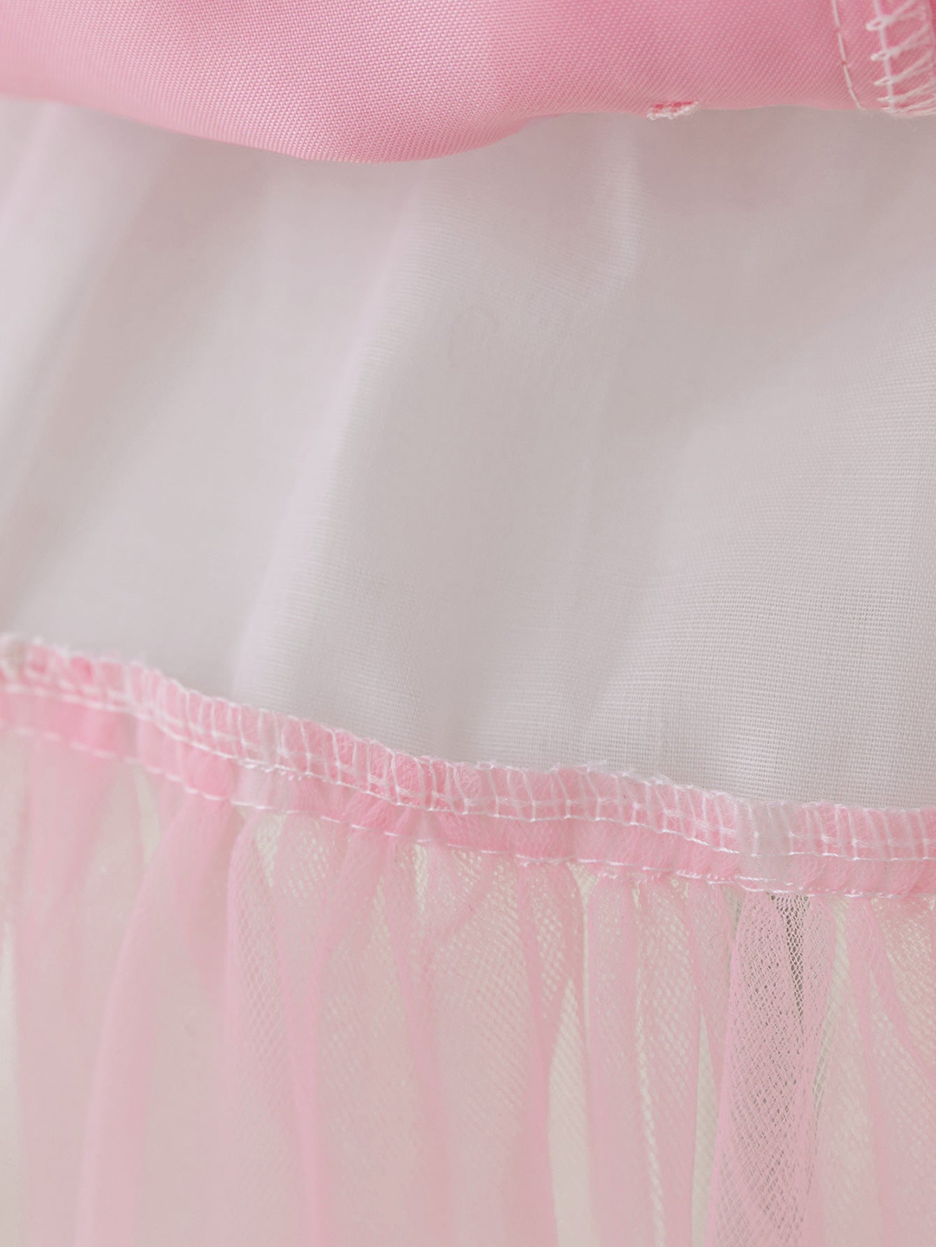 Hot Pink Puffy Sleeve Princess Dress with Collar | Girls’ Tea Length Ball Gown