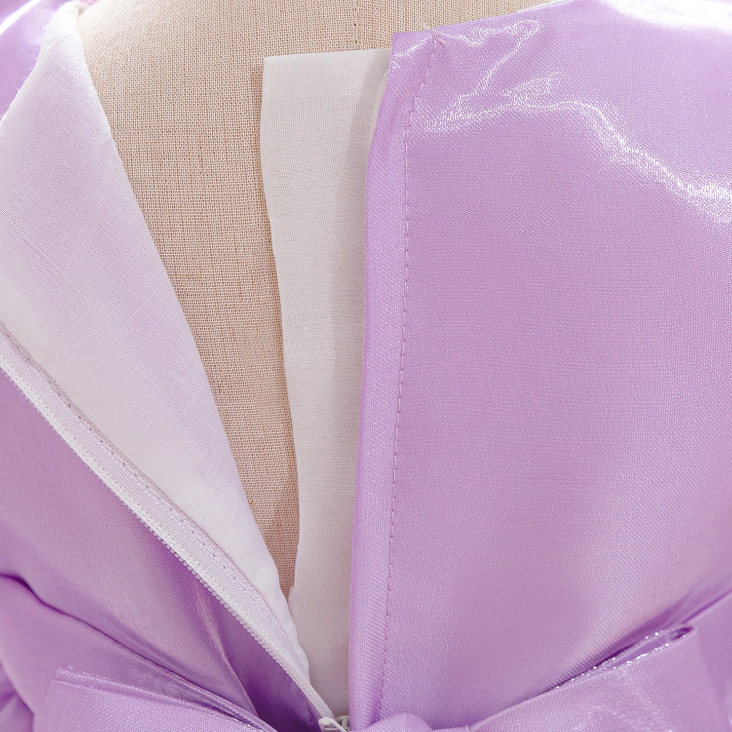 Lavender Puffy Ball Gown Dress for Girls | Cute Organza Flower Girl Dress