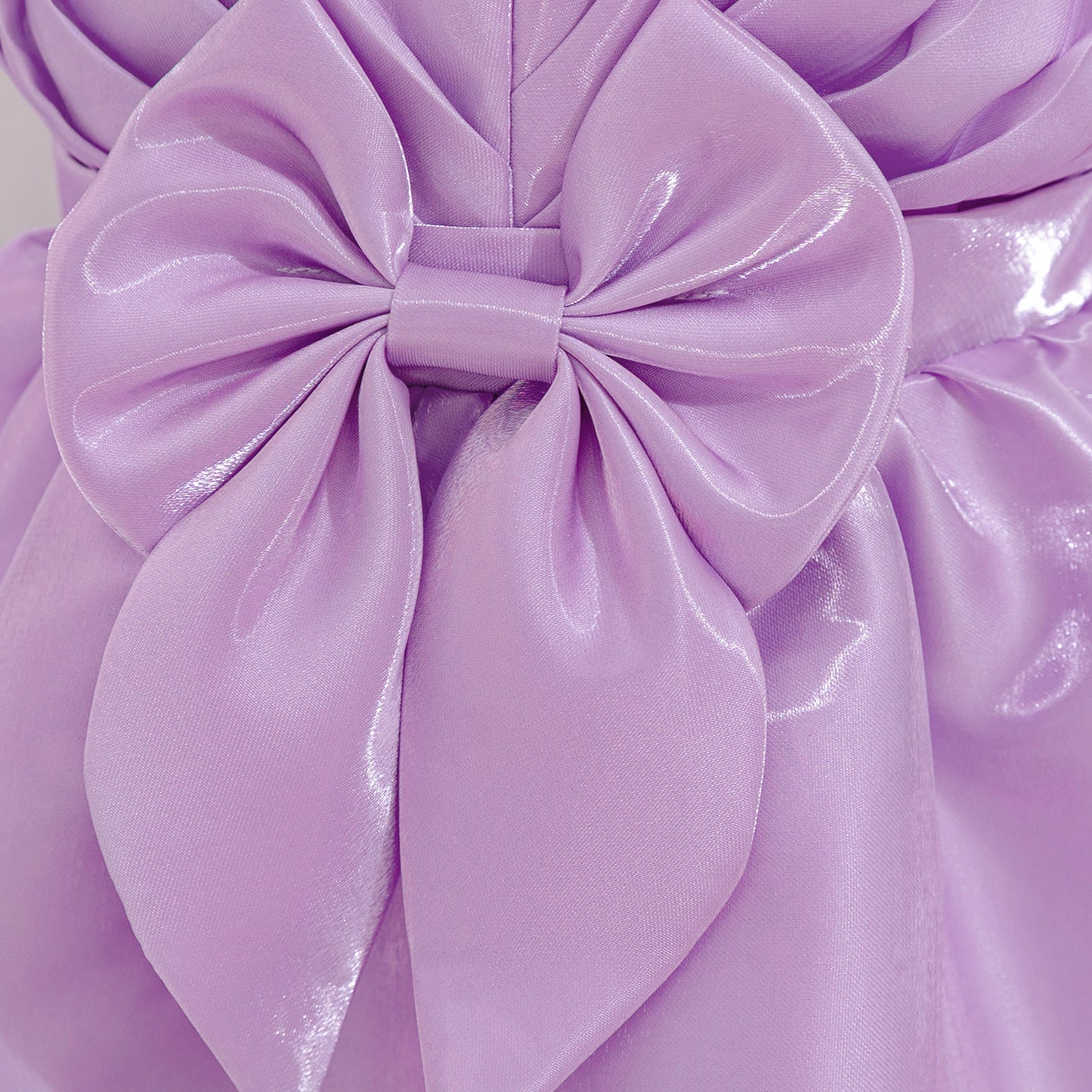 Lavender Puffy Ball Gown Dress for Girls | Cute Organza Flower Girl Dress