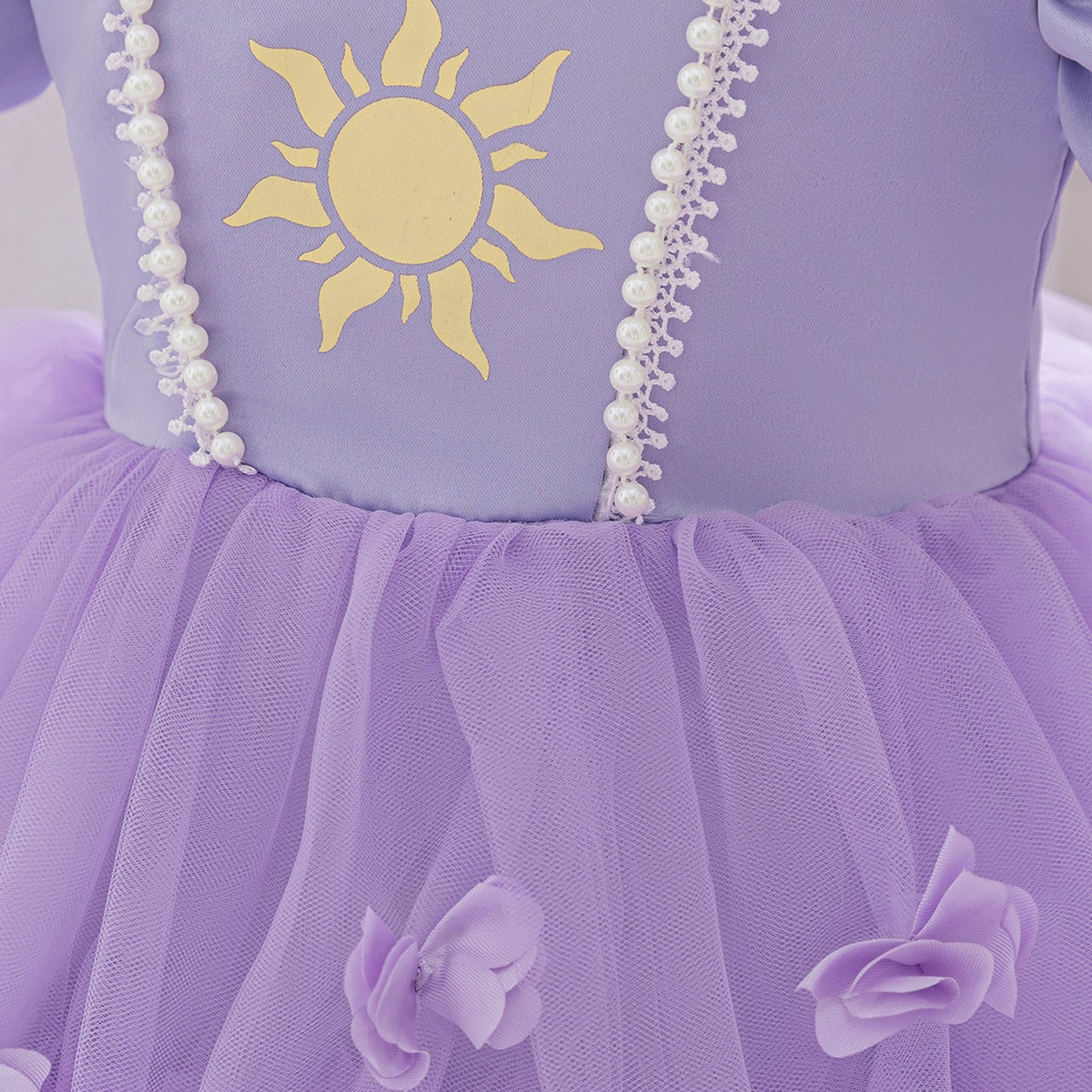Lavender Princess Ball Gown for Girls - Tea Length Fairy Dress for Party & Wedding