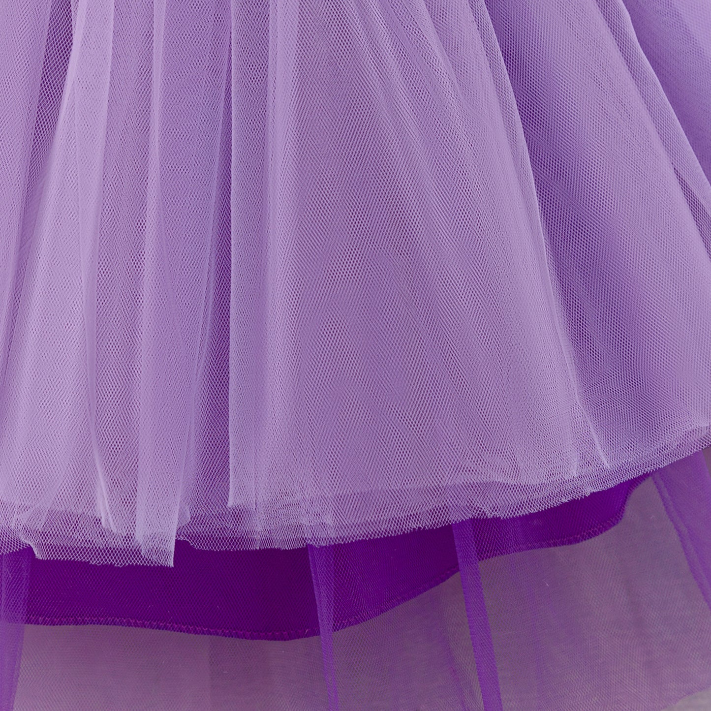Lavender Puffy Princess Dress for Girls | Cute Ball Gown with Bowknot