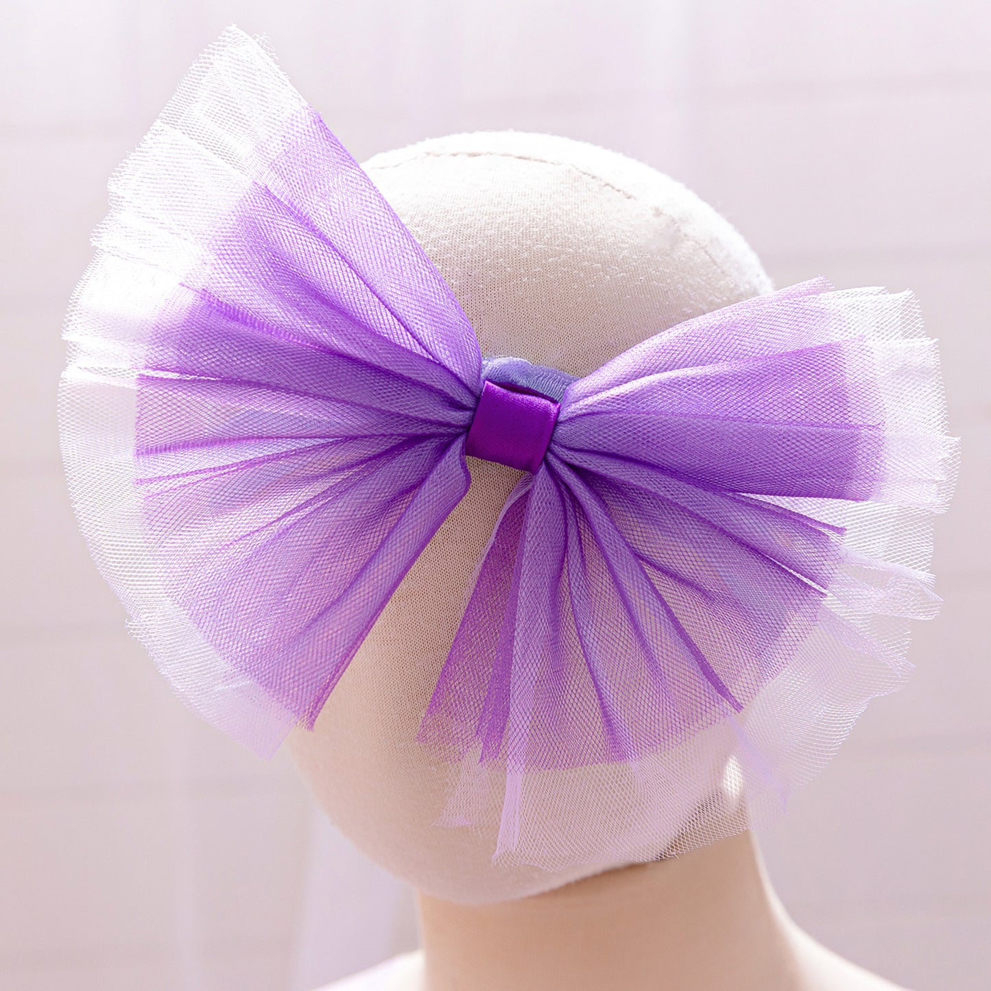 Lavender Puffy Princess Dress for Girls | Cute Ball Gown with Bowknot