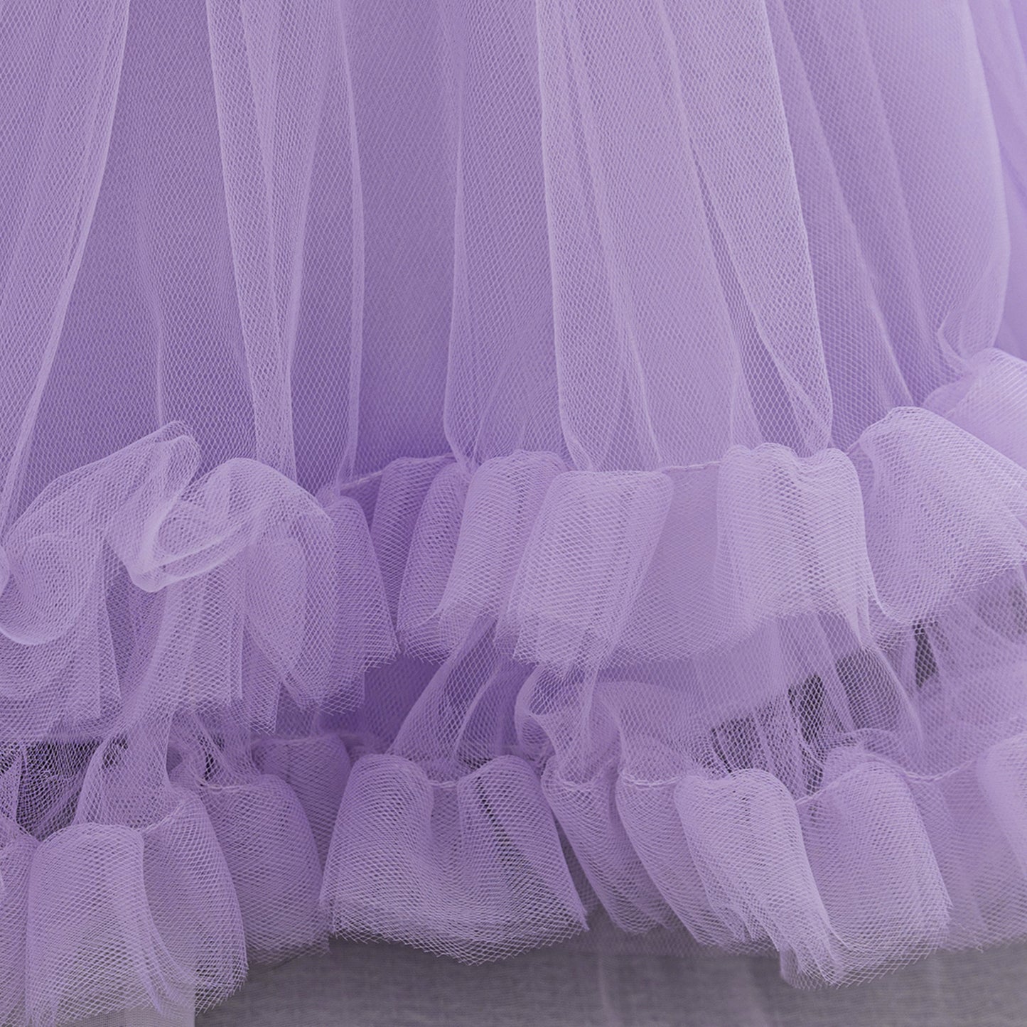 Lavender Puffy Flower Girl Dress – Cute Ball Gown for Parties & Weddings