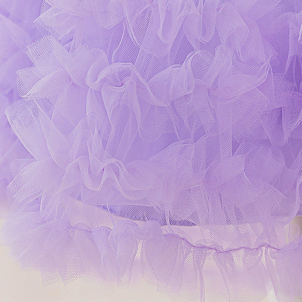 Frocklet Lavender Puffy High-Low Princess Dress for Girls | Party & Wedding Outfits 7