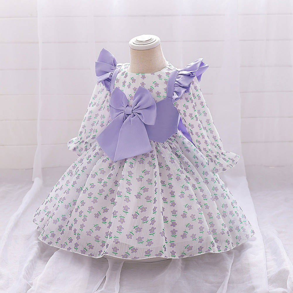 Lavender Princess Tulle Dress for Baby Girls – Party & Wedding Outfit, 9-24 Months
