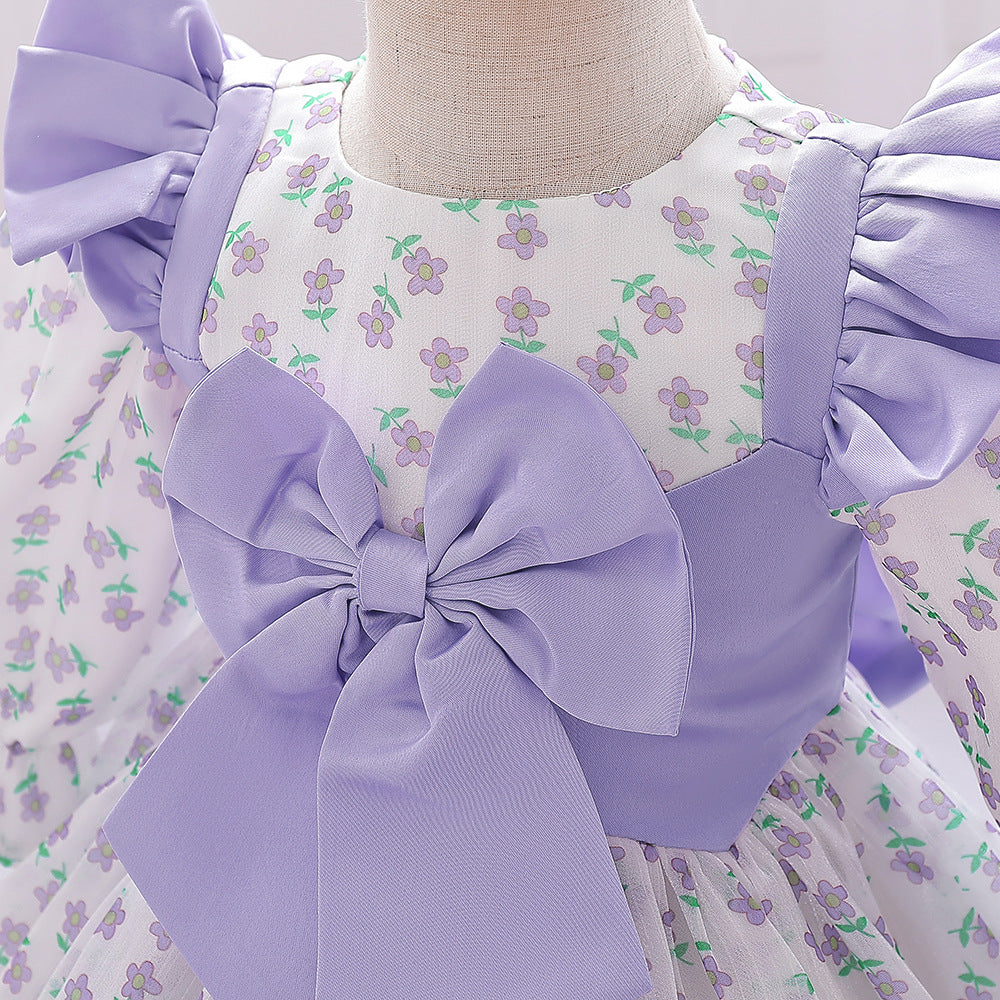 Lavender Princess Tulle Dress for Baby Girls – Party & Wedding Outfit, 9-24 Months