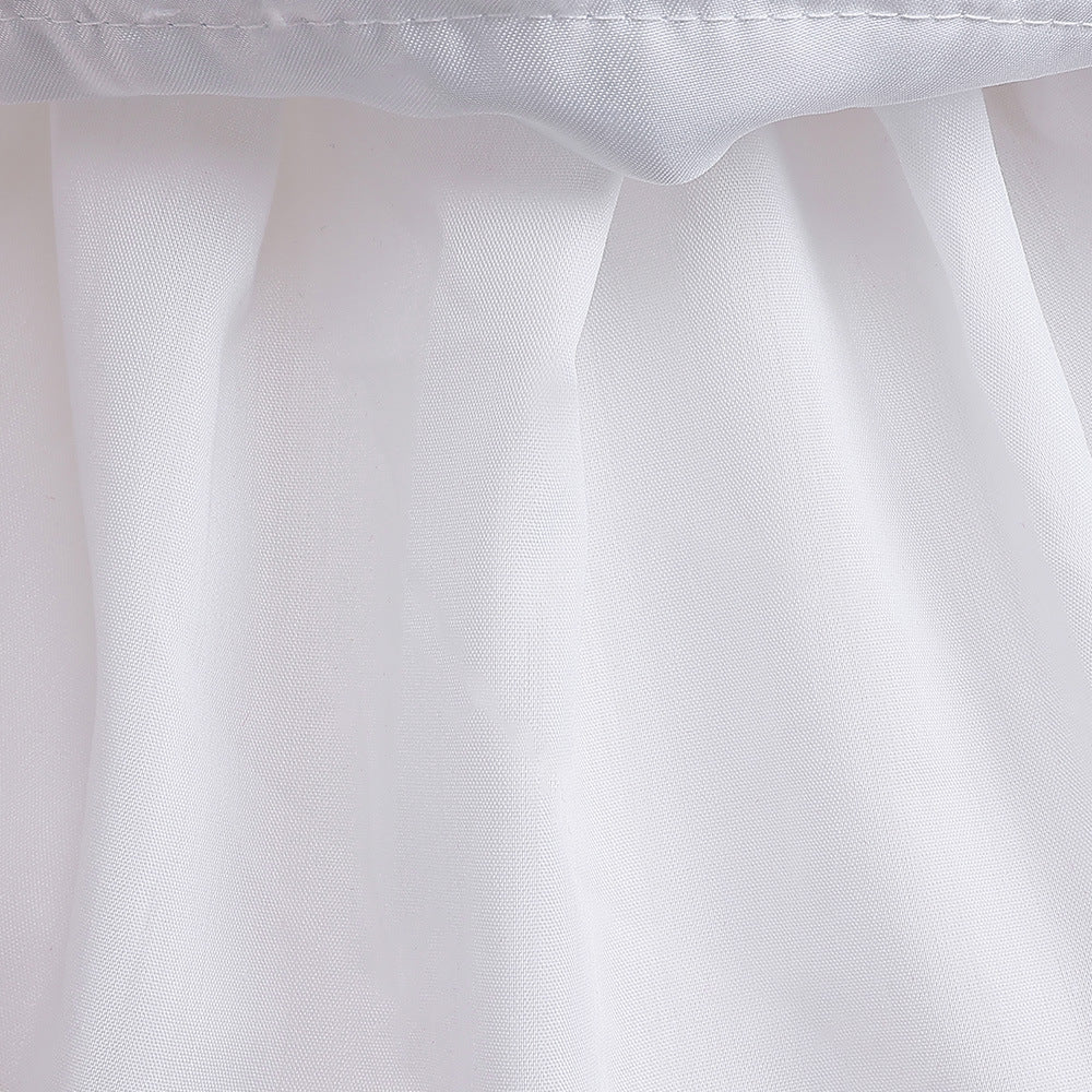 Light Blue High-Low Tulle A-Line Dress for Girls | Party, Wedding & Formal