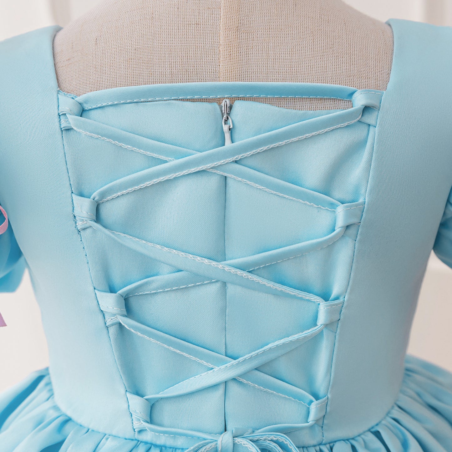Light Blue Puffy Princess Ball Gown Dress for Girls – Party, Wedding & Special Events