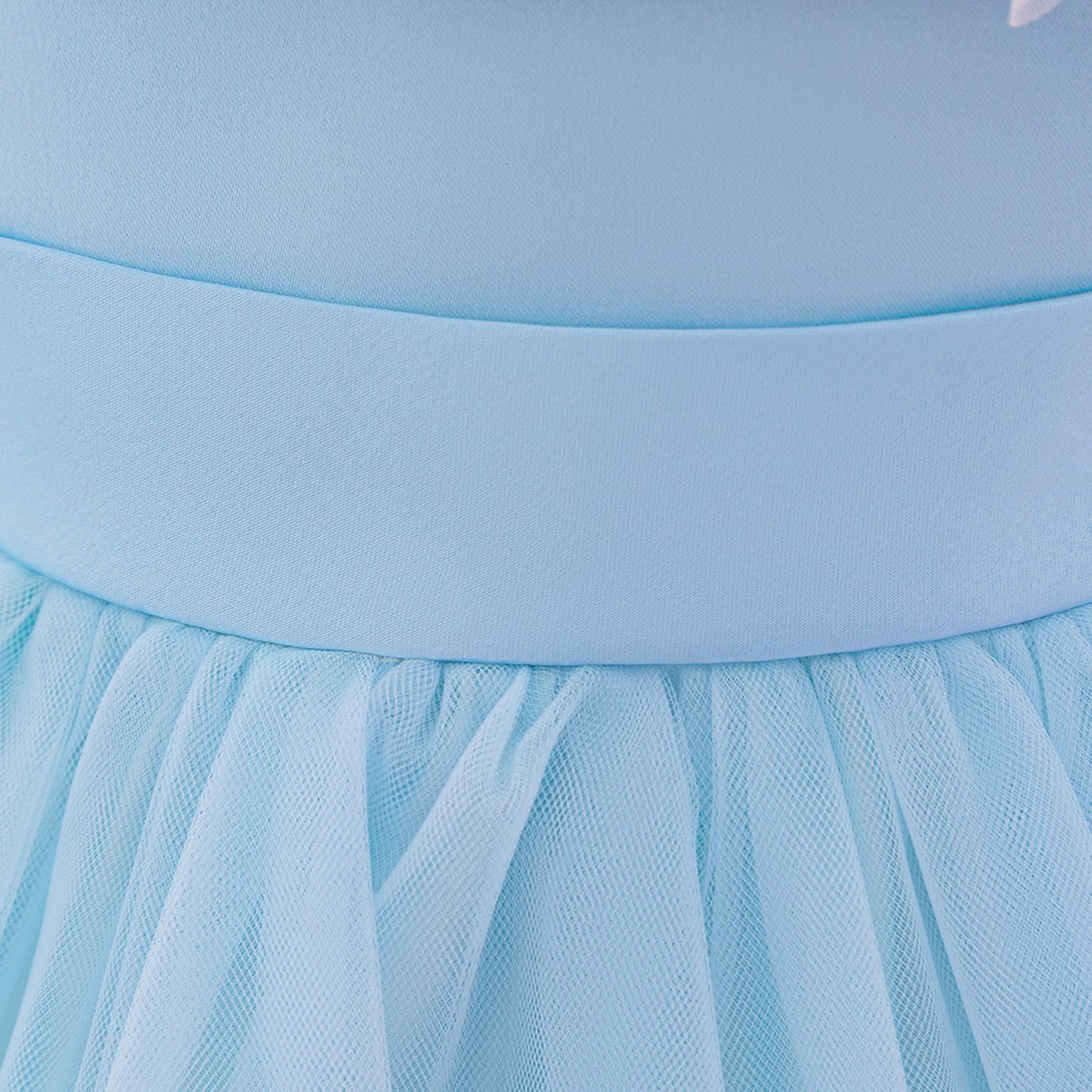 Light Blue Puffy Off-Shoulder Princess Dress for Babies & Toddlers | Ball Gown for Parties & Weddings