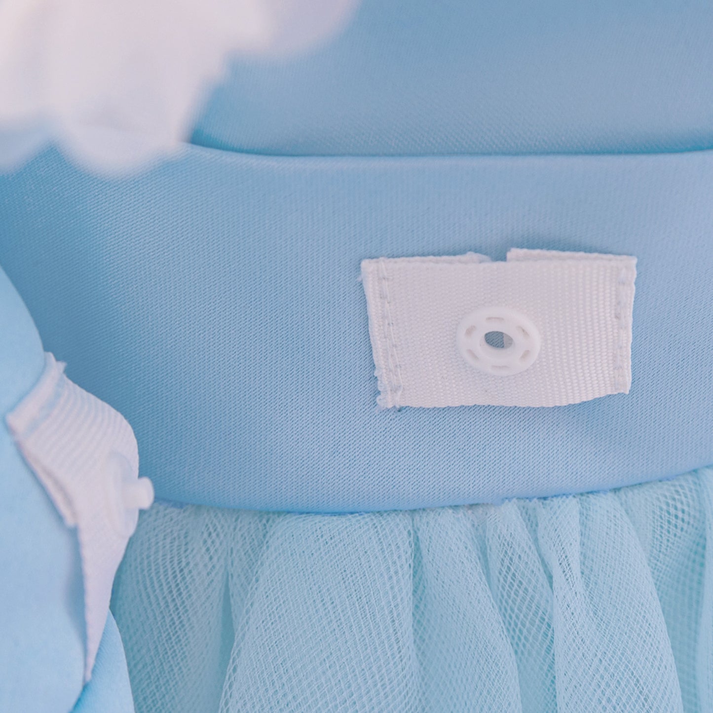 Light Blue Puffy Off-Shoulder Princess Dress for Babies & Toddlers | Ball Gown for Parties & Weddings