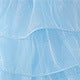 Light Blue Princess Puffy Ball Gown for Girls – Sequin Tiered High-Low Dress