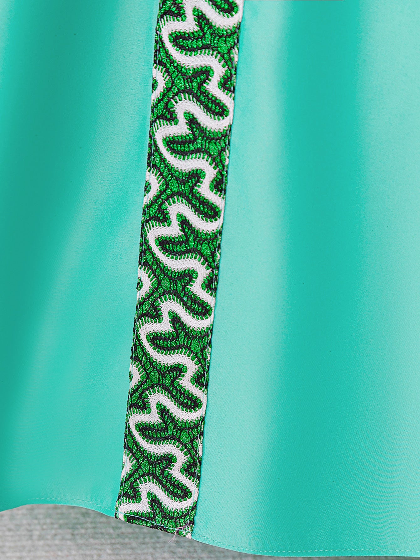 Cute Light Green A-Line Puff Sleeve Maxi Dress for Girls 3-8Y | Party, Wedding & Events
