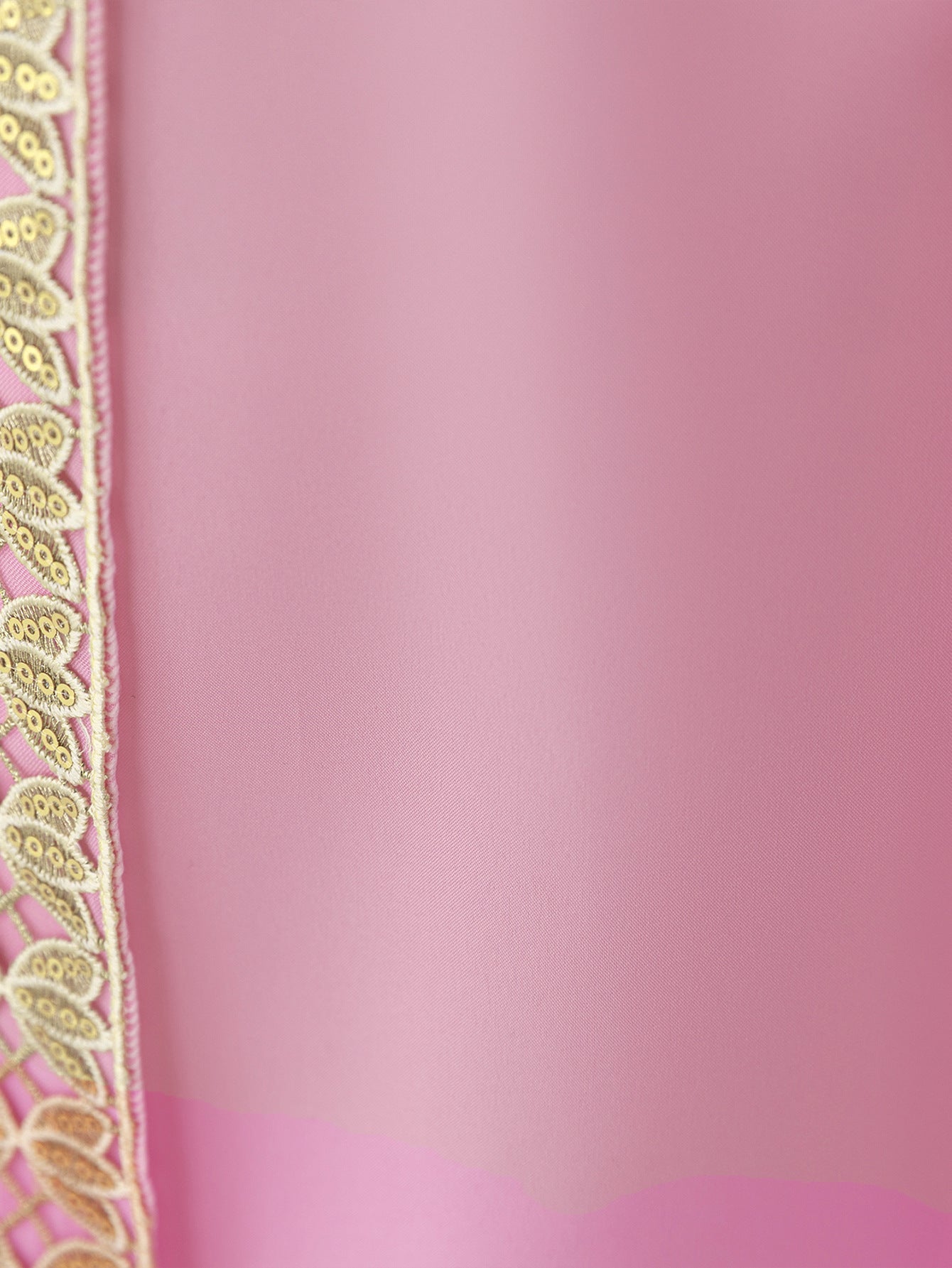 Light Pink Maxi Mesh Dress with Embroidery & Bow for Girls (Ages 3-8)