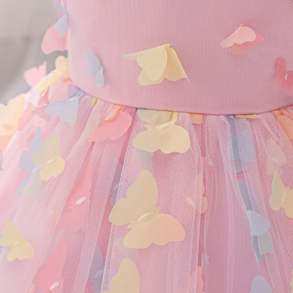 Light Pink Puffy Princess Dress for Girls | Knee-Length Fairy Tulle Ball Gown