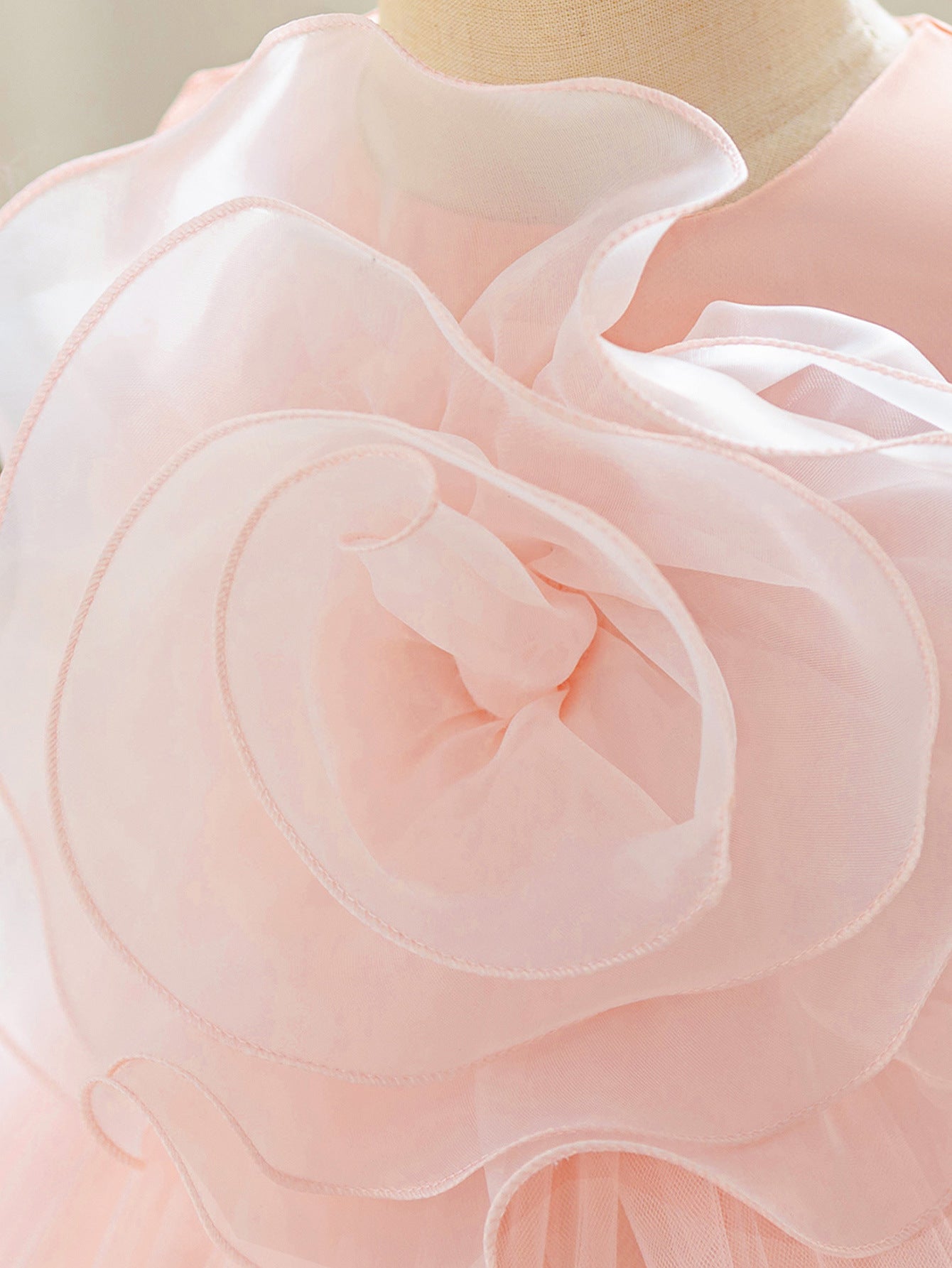 Light Pink Tulle Puff Ball Gown Dress for Kids – Cute Party & Flower Girl Outfit
