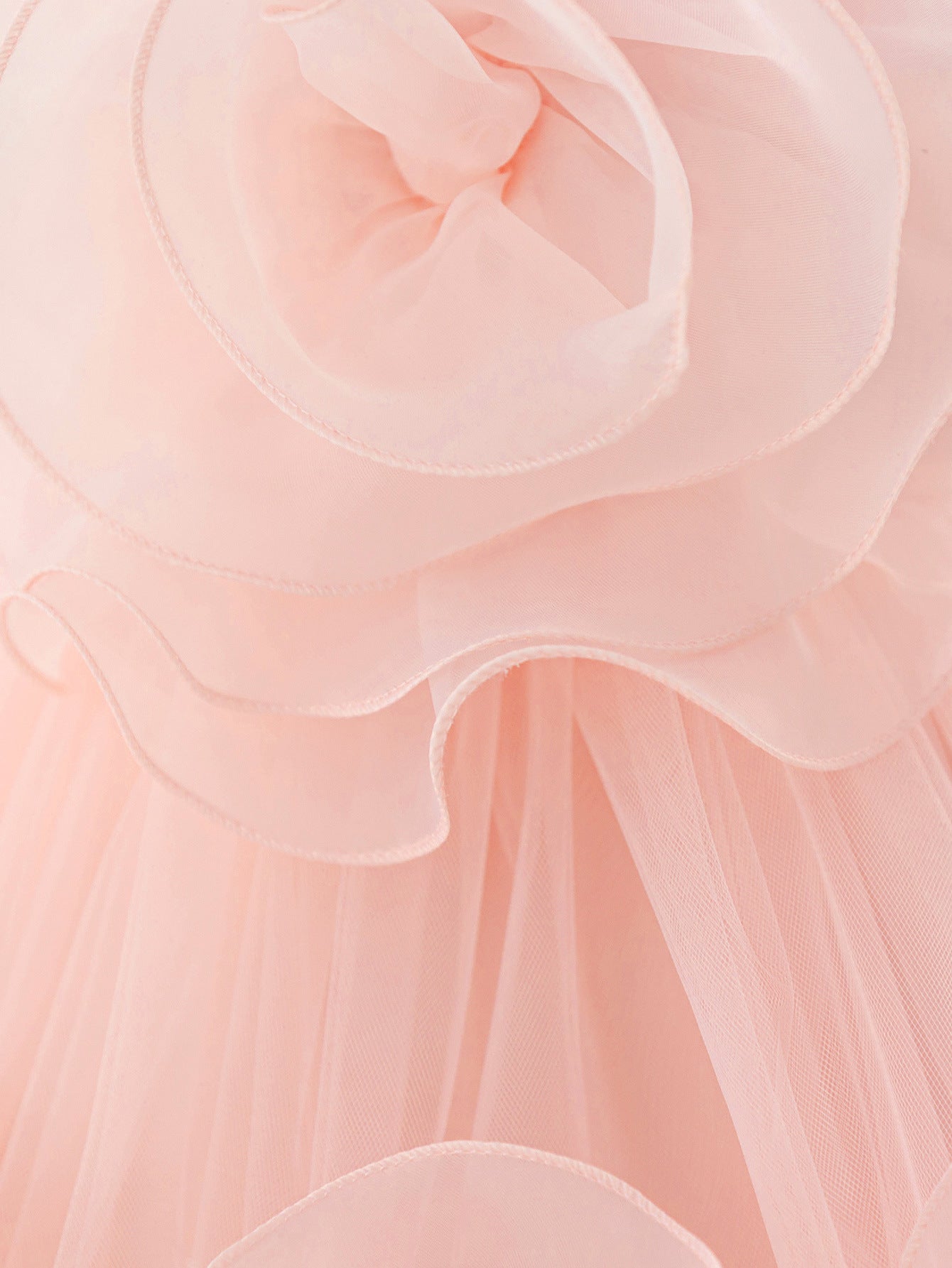 Light Pink Tulle Puff Ball Gown Dress for Kids – Cute Party & Flower Girl Outfit