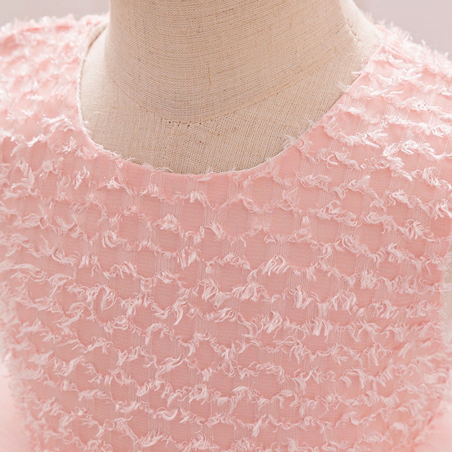 Light Pink Puffy Tulle Ball Gown Dress for Girls – Princess Party & Flower Girl Dress