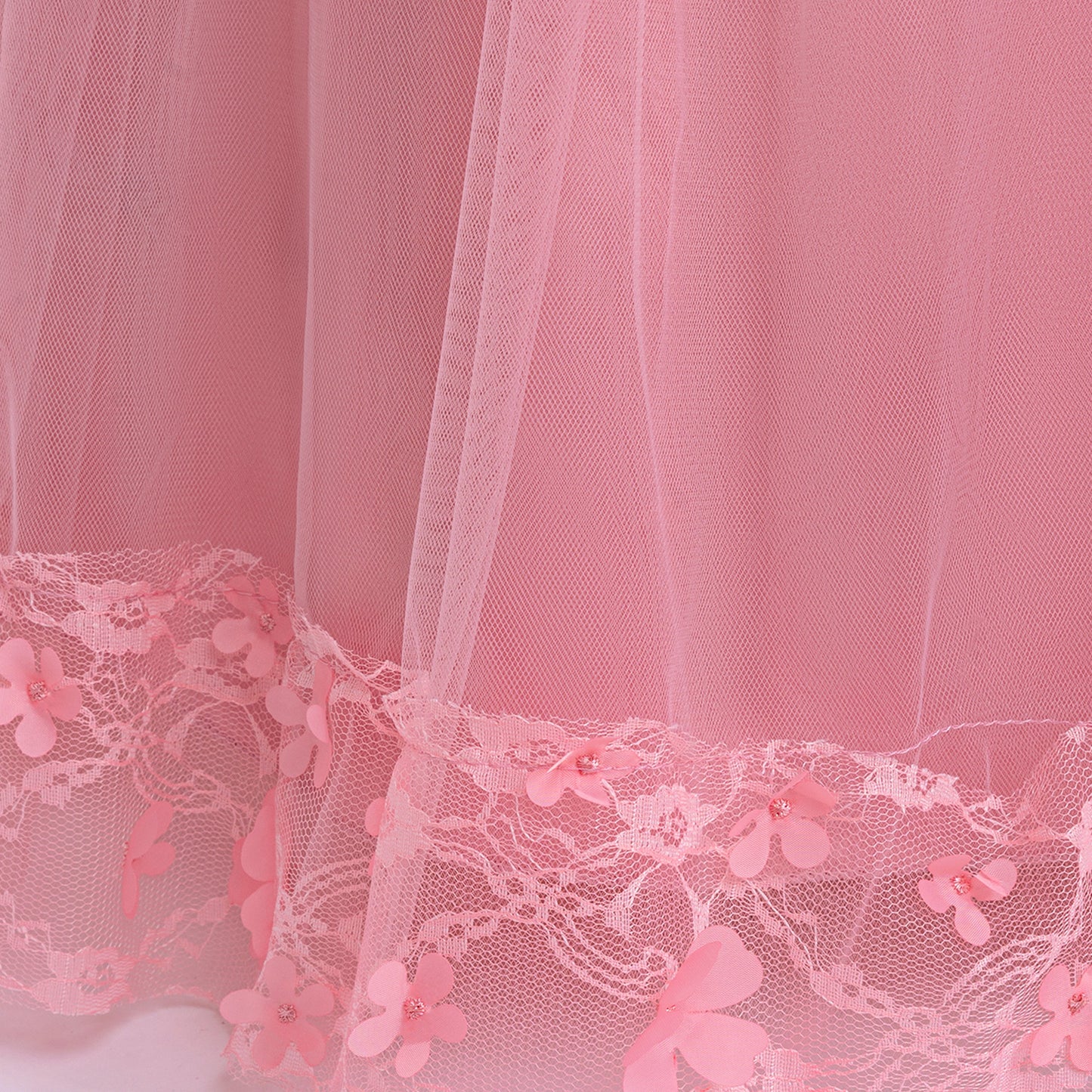 Cute A-Line Applique Princess Maxi Dress for Girls | Tulle & Lace Long Sleeve Gown