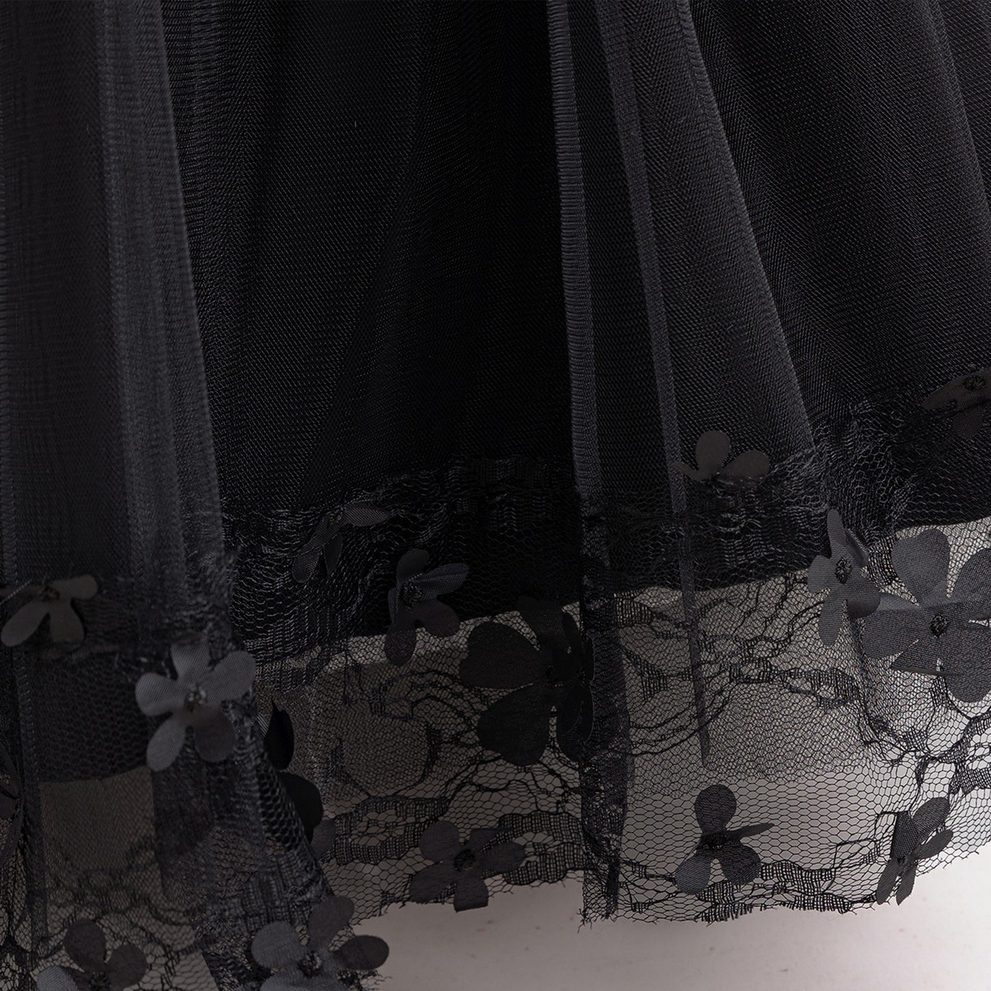 Cute A-Line Applique Princess Maxi Dress for Girls | Tulle & Lace Long Sleeve Gown
