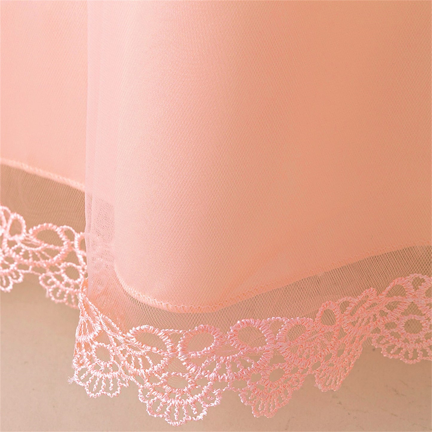 Long Sleeve Tulle & Lace Princess Maxi Dress for Girls (4-13Y) – Flower Girl & Party Gown