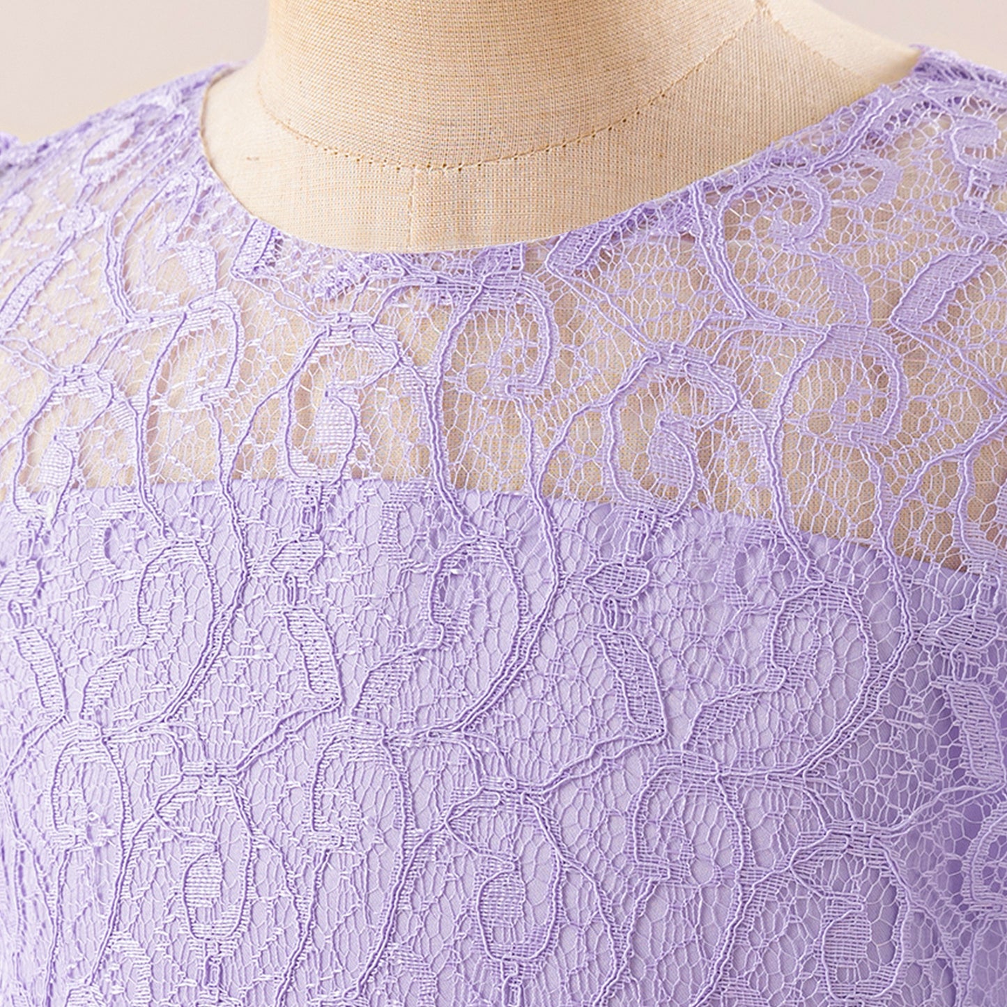 Cute Long Sleeve A-line Princess Dress for Girls - Lace Mesh Maxi Gown