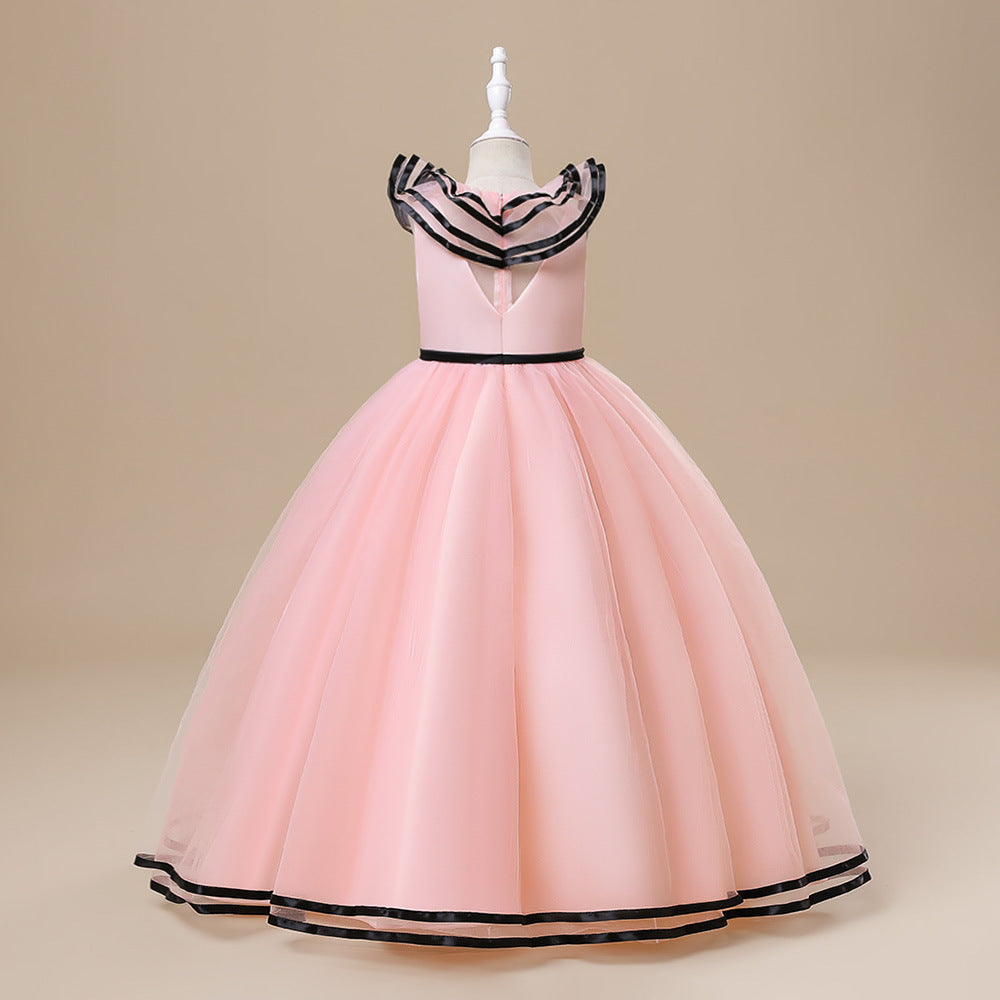 Cute Maxi Tiered Tulle Princess Dress for Girls | A-Line Formal Party Gown