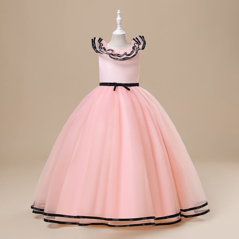 Cute Maxi Tiered Tulle Princess Dress for Girls | A-Line Formal Party Gown