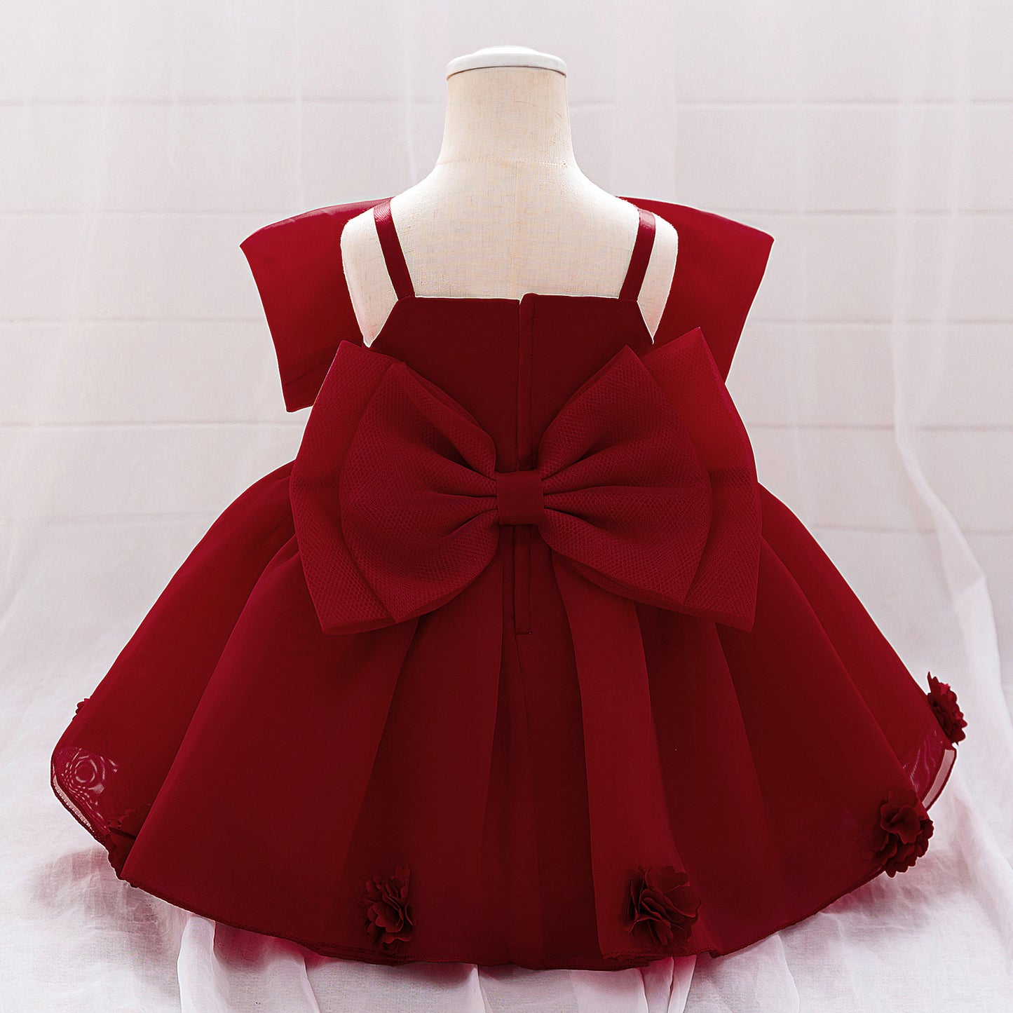 Frocklet Cute Off Shoulder Mesh Princess Dress for Girls | Flower Girl & Party Dress 40