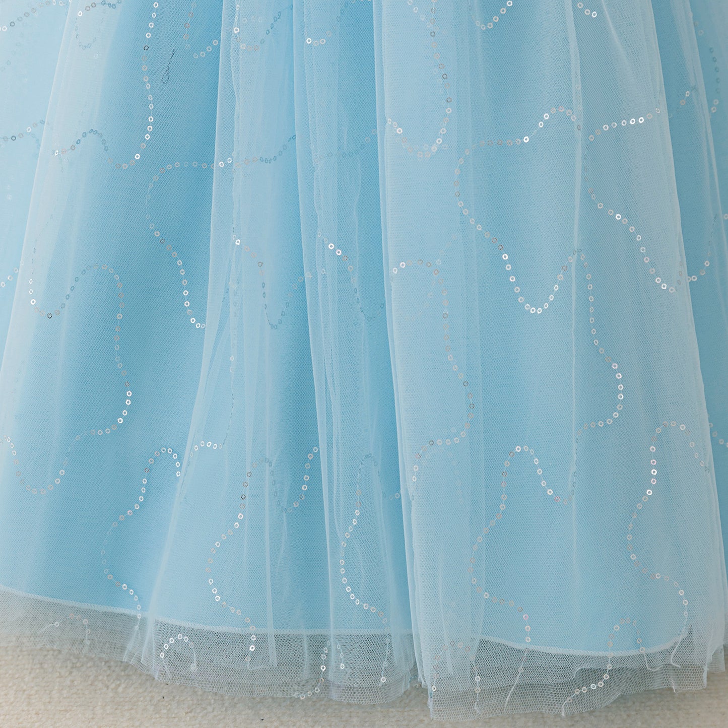 Cute Off Shoulder Tulle Maxi Dress for Girls – Party, Wedding, and Photo Shoot Dresses