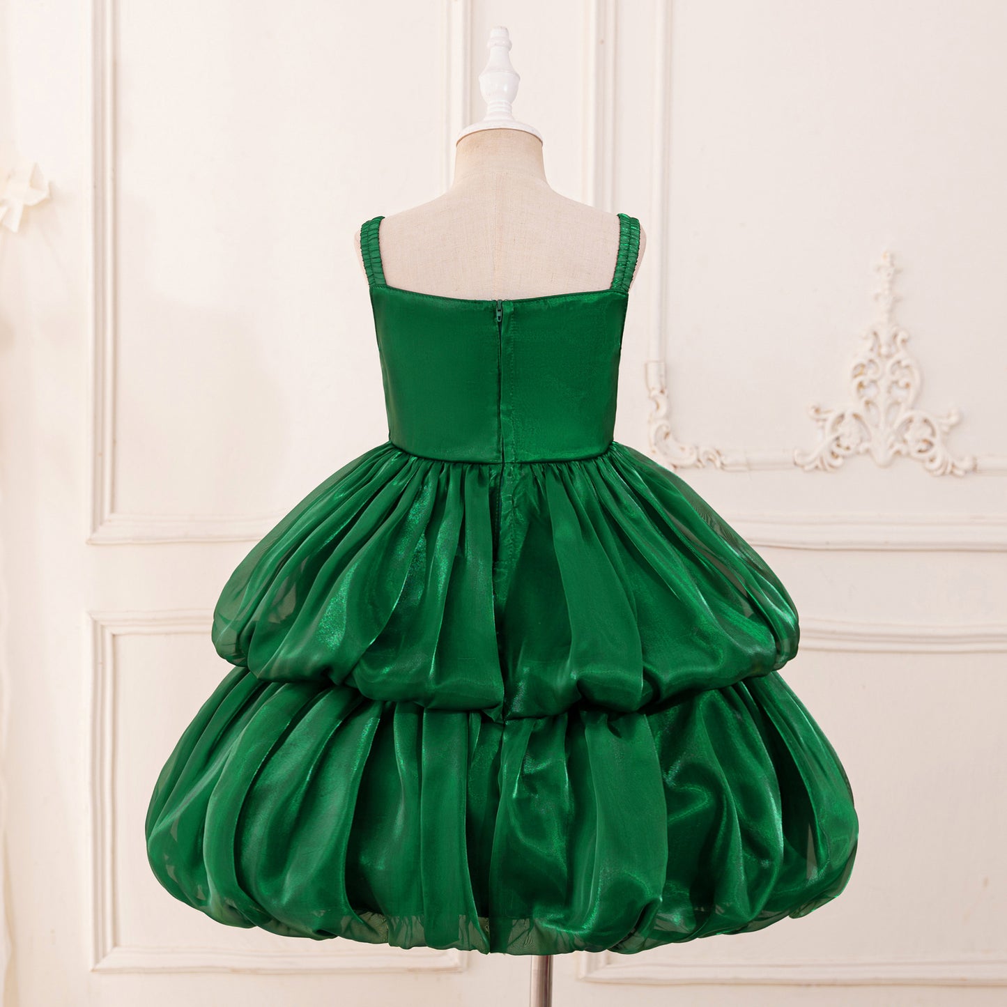 Off Shoulder Organza A-Line Princess Dress for Girls - Party Flower Girl Gown